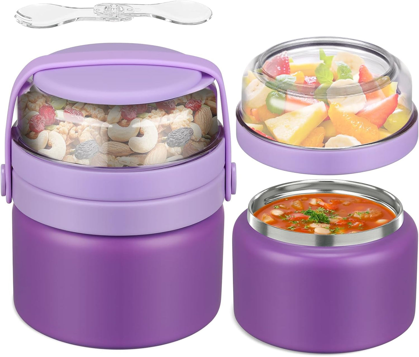 purple-kids-2-in-1-food-jar-with-snack-container---8oz-double-insulated-soup-thermo-for-hot-lunch---wide-mouth-stainless-steel-leak-proof-container-for-school-and-travel-1