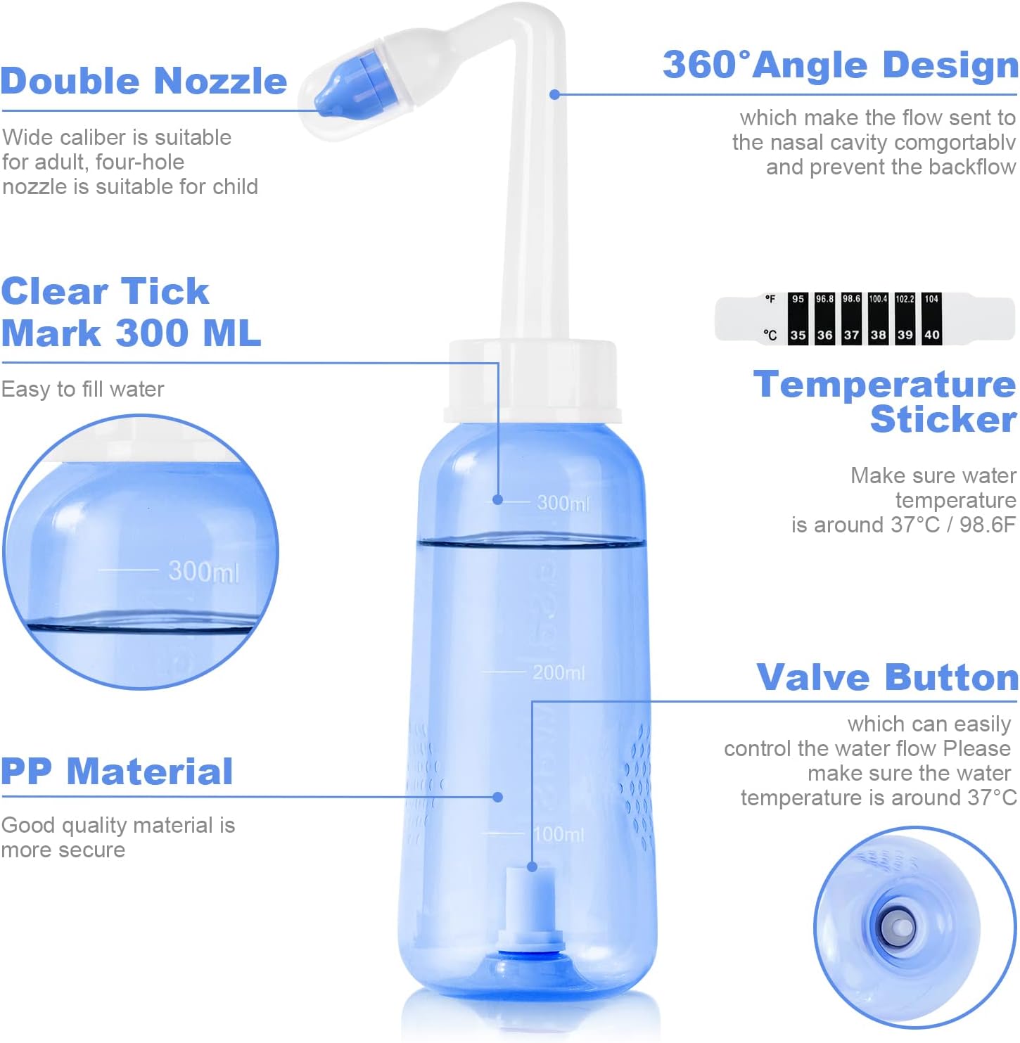 300ml-uraqt-neti-pot-nasal-rinse-kit-with-20-salt-packets---sinus-rinse-bottle-for-adult-and-kid---bpa-free---pressure-rinse-nasal-irrigation-2
