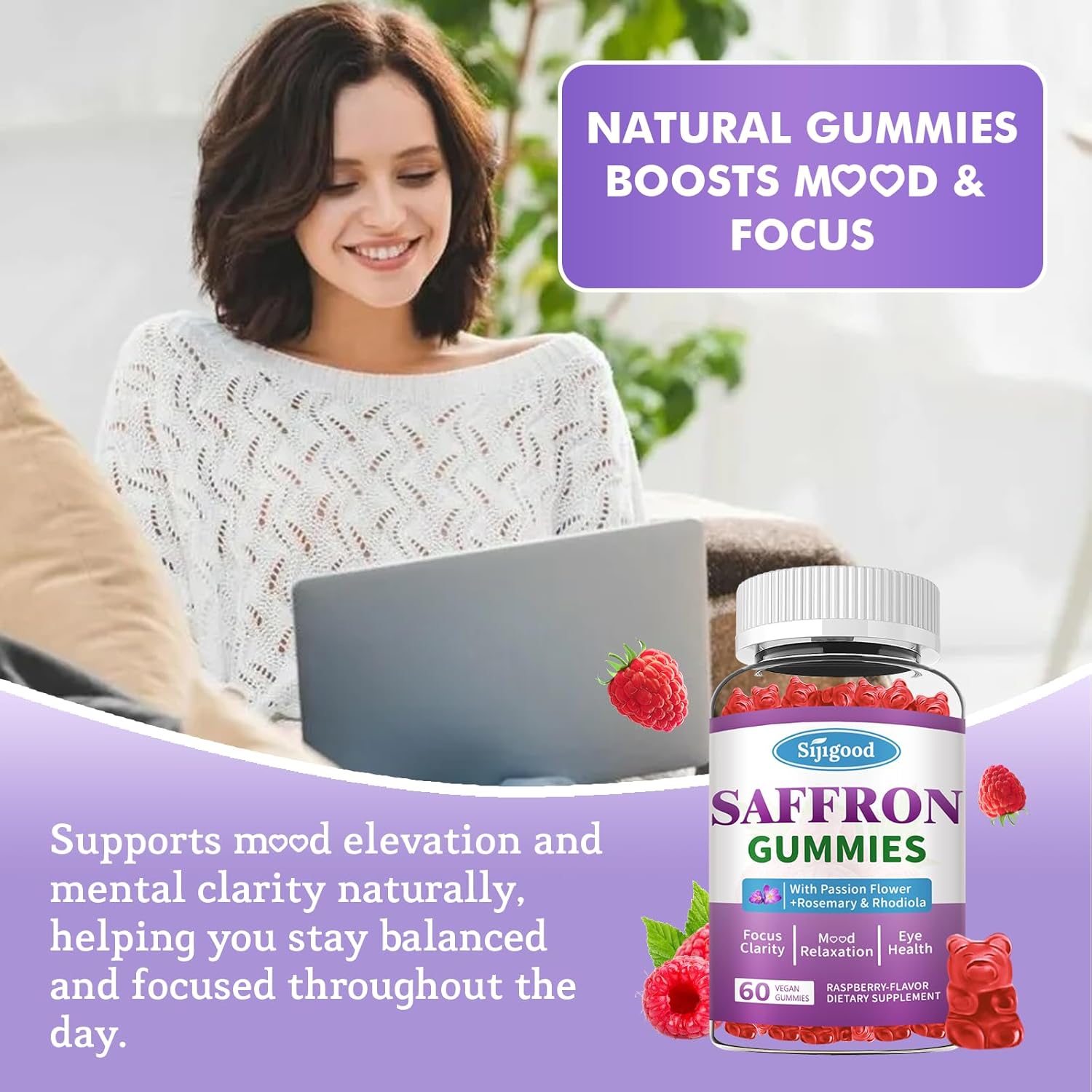 premium-saffron-gummies-2-pack---relaxation-focus-supplement-with-passion-flower-magnesium-vitamins---raspberry-flavor-120-count-for-men-women-kids-5