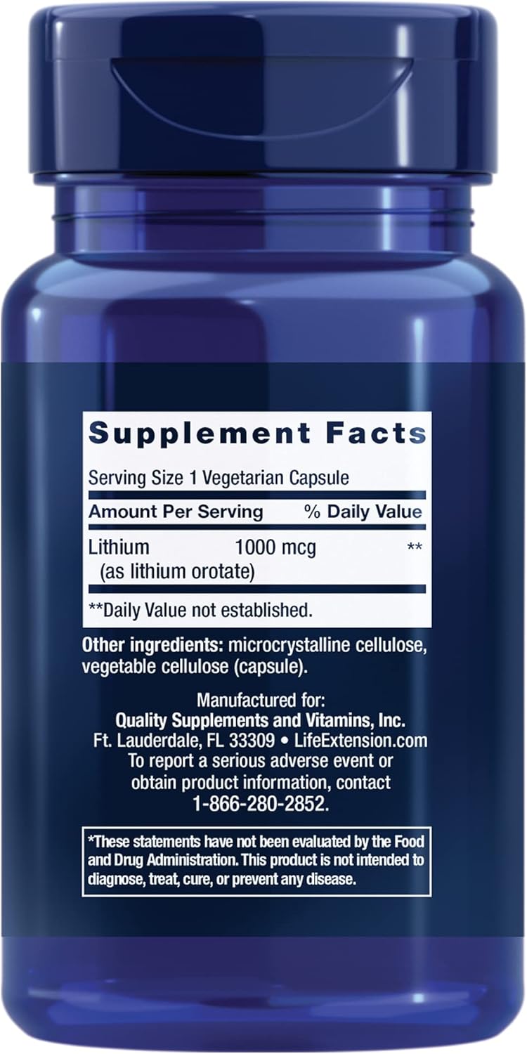 lithium-1000-mcg-supplement-for-brain-health-longevity---memory-mood-support---gluten-free-non-gmo---100ct-2