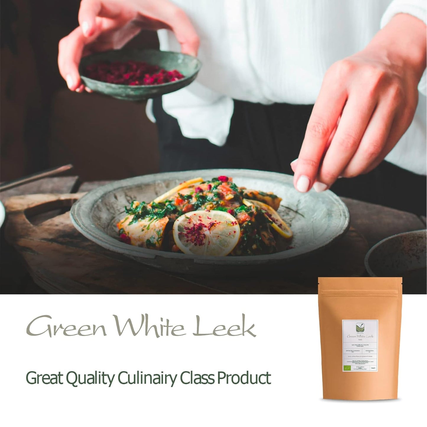 Valley of Tea Green White Leek Herb - Premium Dried Gourmet Leeks for Cooking and Seasoning - Espot.com.au