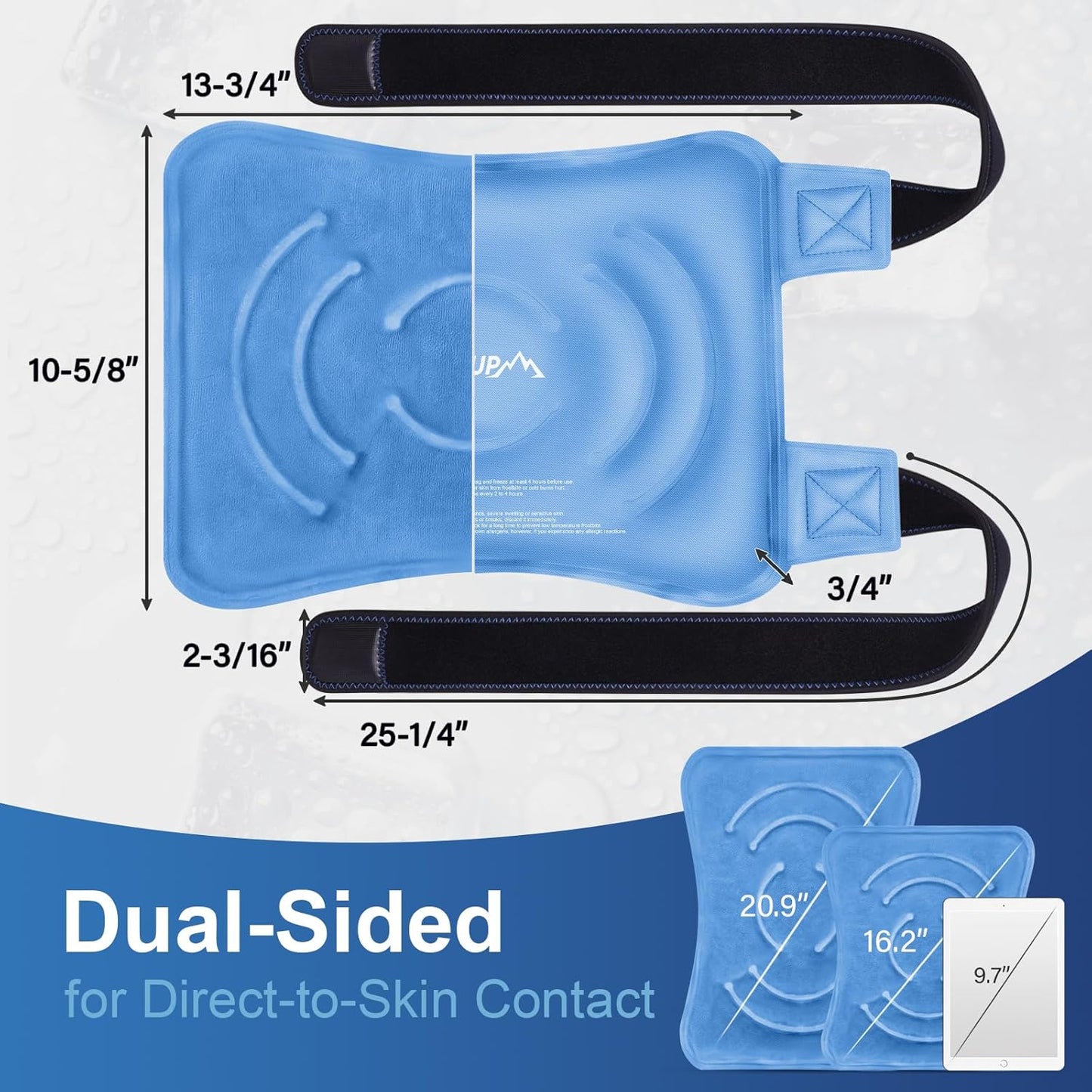 large-reusable-gel-ice-pack-wrap-for-knee-pain-relief---flexible-cold-pack-for-injuries-on-knee-back-shoulder-elbow-ankle-and-leg---blue-l---1-pack-4