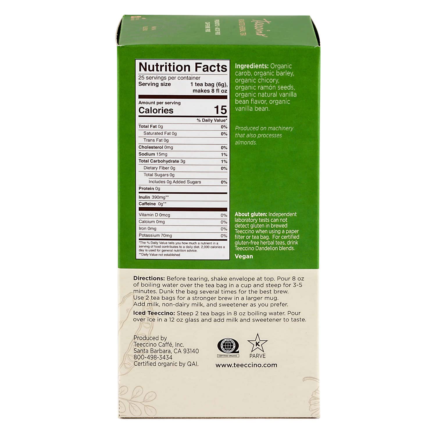 teeccino-french-vanilla-herbal-tea---caffeine-free-prebiotic-with-natural-energy-boost---coffee-alternative---25-count-2