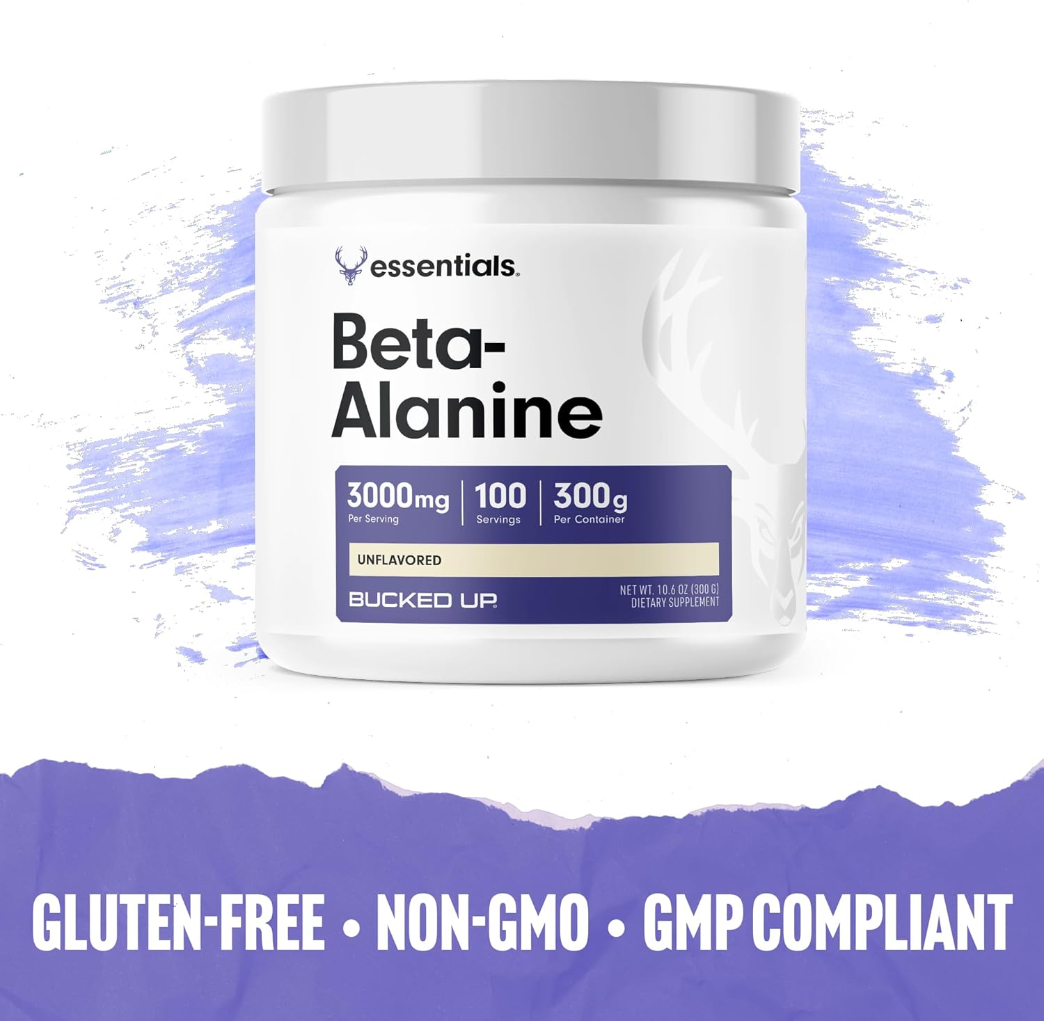 high-quality-bucked-up-beta-alanine-powder---300mg-non-gmo-gluten-free-unflavored---100-servings-6