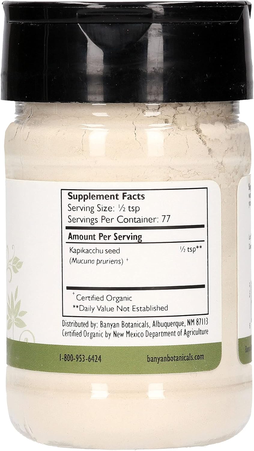 organic-kapikacchu-mucuna-pruriens-herbal-powder---energizing-supports-nervous-reproductive-systems---l-dopa-rich---spice-jar---non-gmo-vegan-2