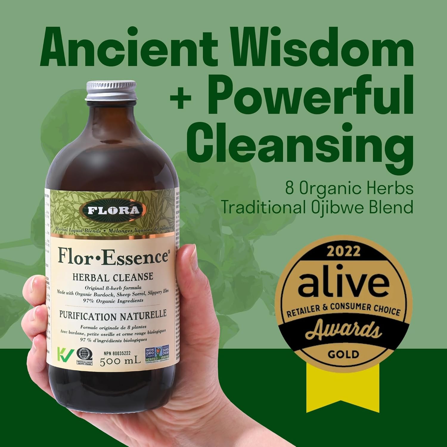 organic-flora-health-flor-essence-liquid-tea-blend---8-herb-formula-for-full-body-cleanse-detox---vegan-organic-ingredients---burdock-root-sorrel-slippery-elm-kelp---500ml-3