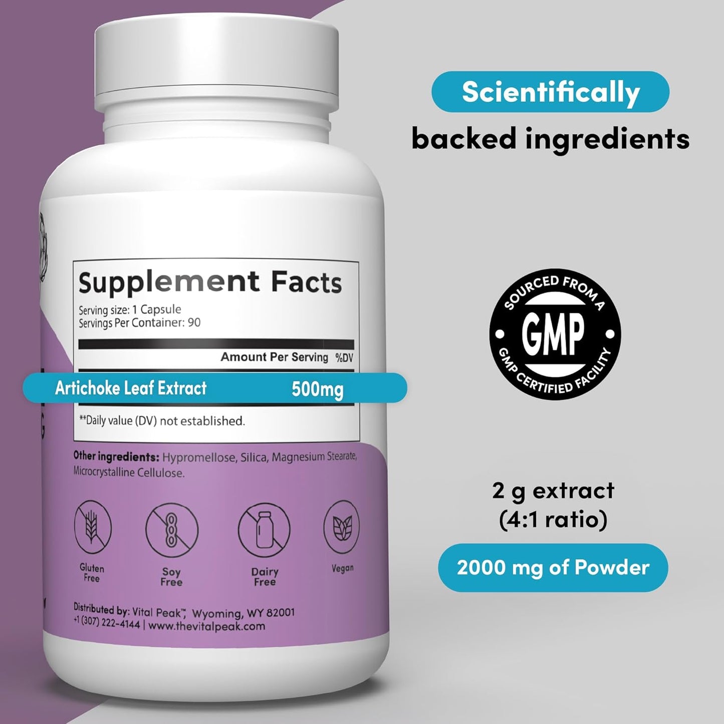 vital-peak-herbal-artichoke-extract-capsules---500mg-for-liver-health-digestive-relief---boost-energy-focus---30-capsules-4