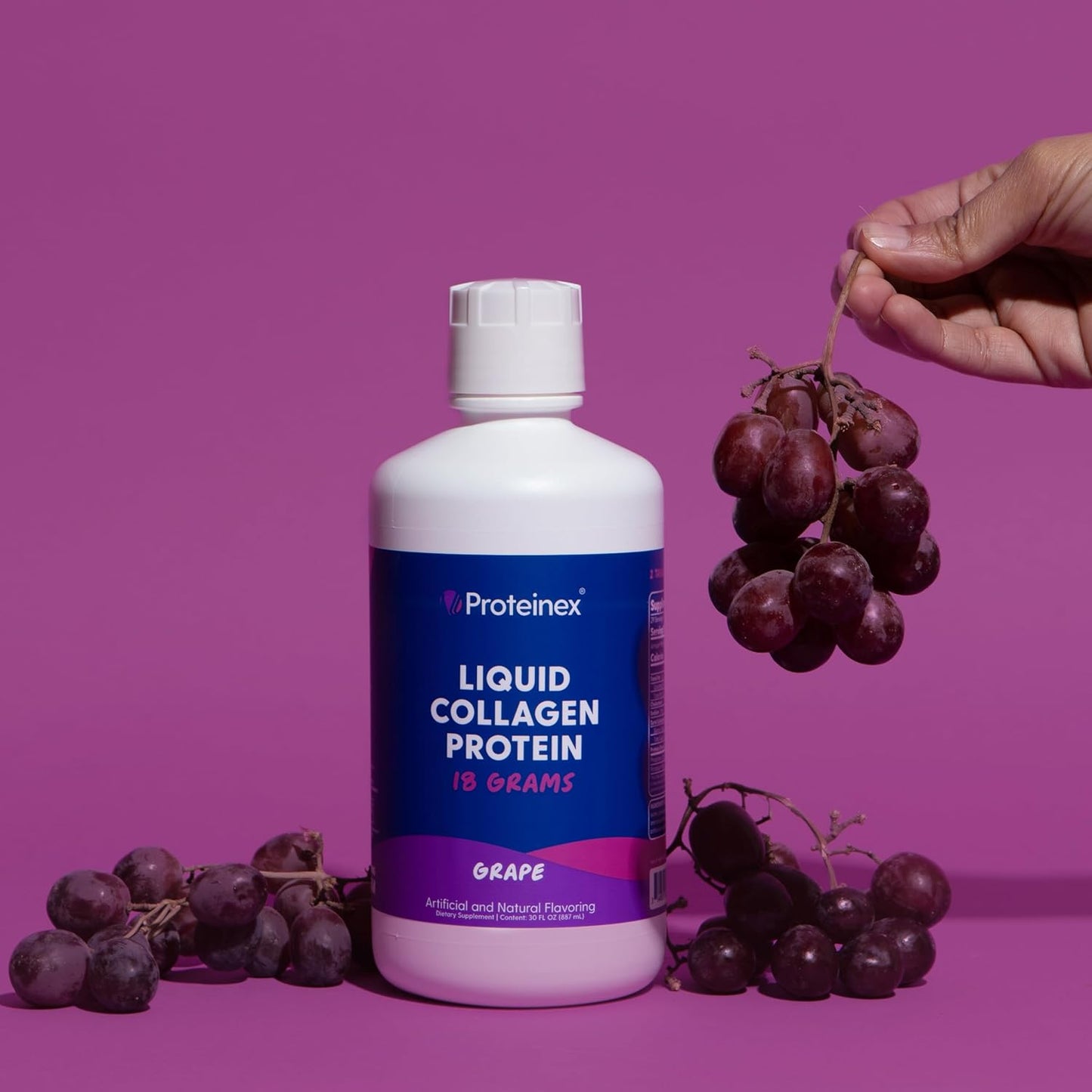 proteinex-liquid-collagen-hydrolized-supplement-for-women---grape-flavor-30-fl-oz-bottle-sugar-free-carb-free-for-adults-5