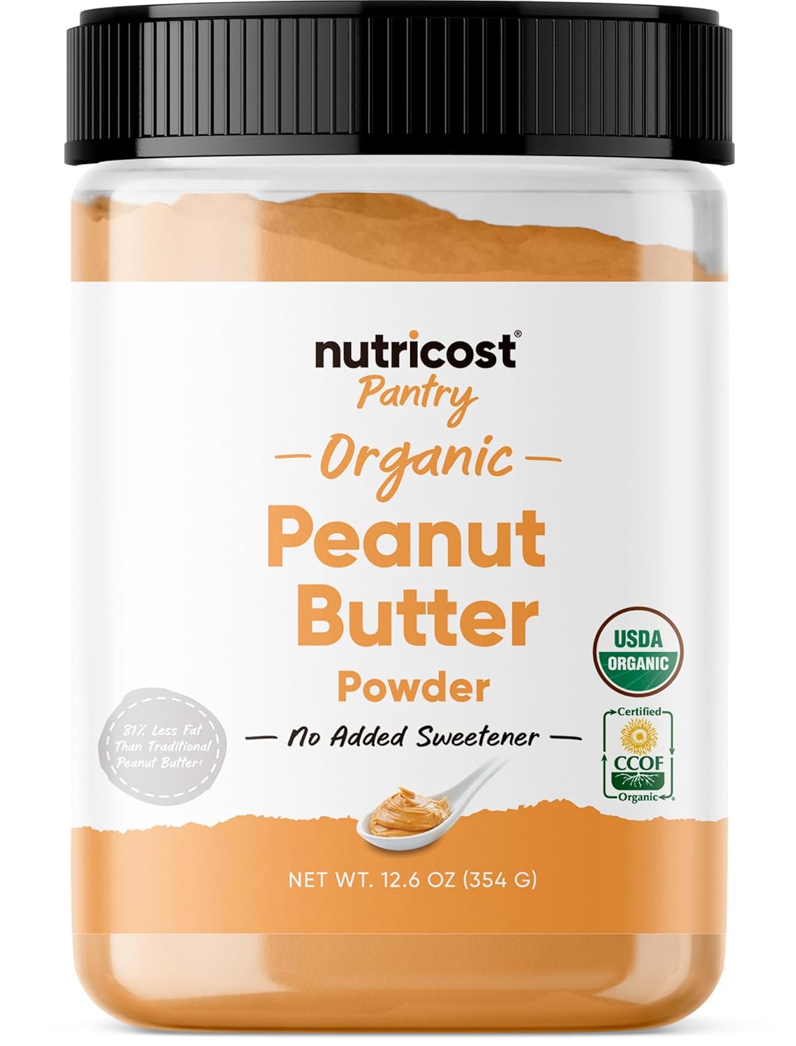nutricost-organic-peanut-butter-flour-powder---126-oz-30-servings---no-added-sweetener-or-salt---81-less-fat---usda-certified-organic---non-gmo---gmp-compliant-1