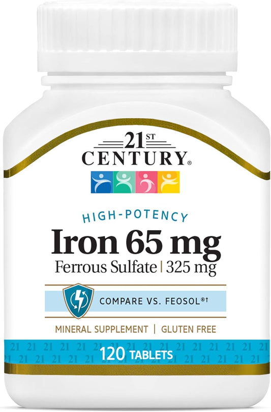 iron-65-mg-ferrous-sulfate-325-mg-tablets---120-count-essential-iron-supplement-for-immune-support-energy---21st-century-formula-1