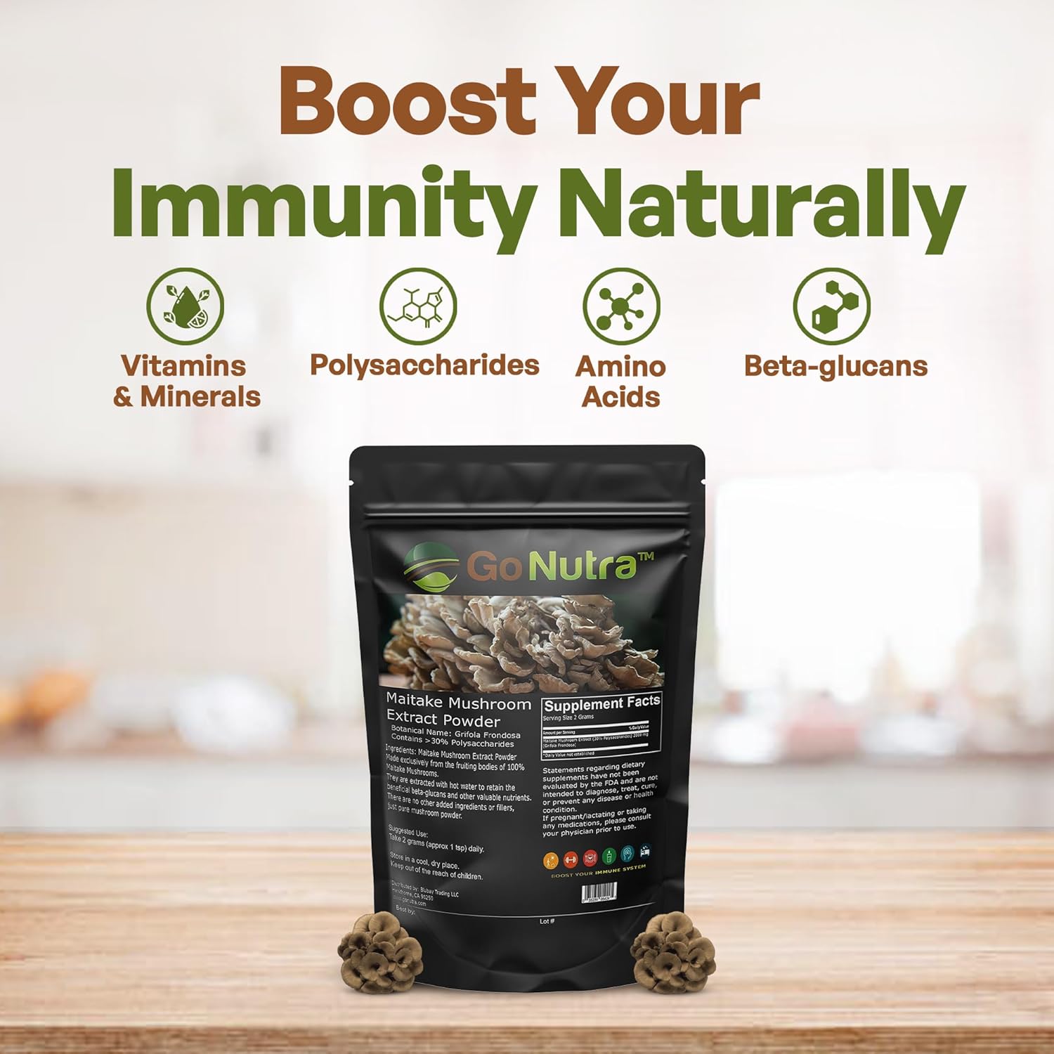 organic-maitake-mushroom-extract-powder---8-oz-101-extract-strength-high-polysaccharides-mushroom-supplement---king-of-mushrooms-2