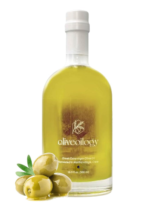 Limited Edition 2022/23 Greek Olive Oil - Low Acidity (0.3%) - Cold Pressed Organic EVOO - 500ml - FDA Approved - Non-GMO - Polyphenol Rich - Mediterranean Flavor - Espot.com.au