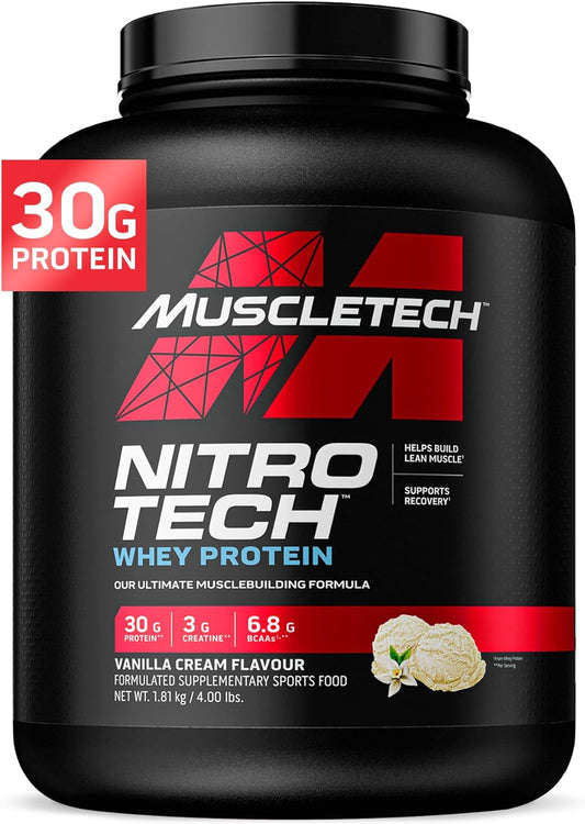 nitro-tech-muscletech-vanilla-cream-whey-protein-powder---4lb-30g-protein-3g-creatine-66g-bcaa---muscle-building-formula-with-whey-protein-isolate-peptides-1