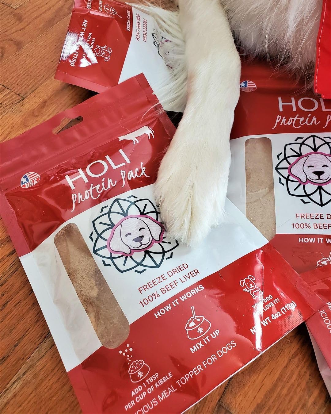 freeze-dried-beef-liver-dog-food-topper---single-ingredient-human-grade---protein-and-flavor-enhancer-for-picky-dogs---grain-free---all-natural---2oz-5