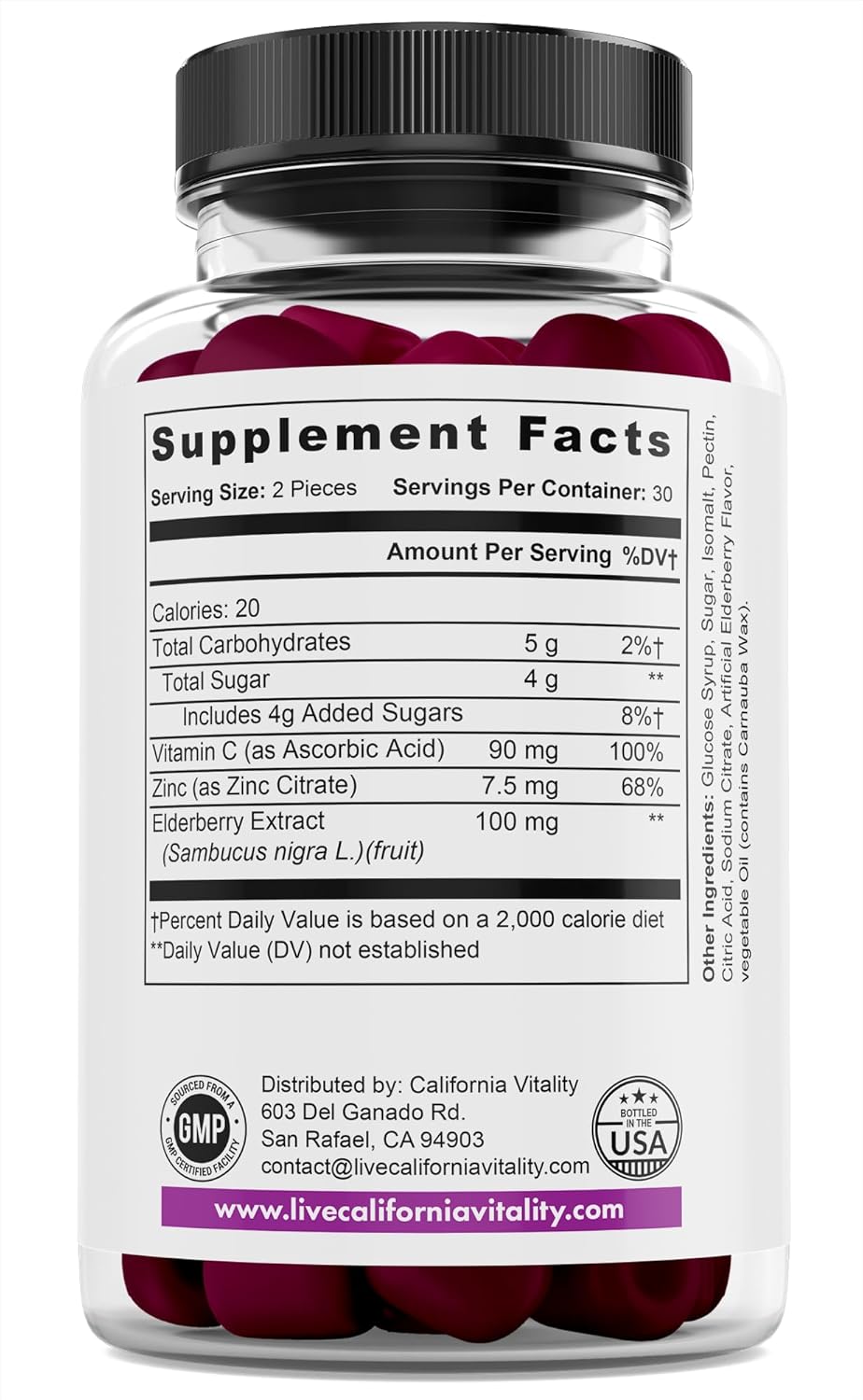 california-vitality-elderberry-gummies---197mg-per-serving-60-gummies---with-vitamin-c-zinc---usa-made-vegan-non-gmo-2