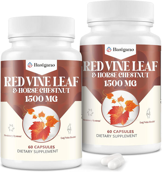 premium-basigano-red-vine-leaf-horse-chestnut-extract-capsules---1500mg-vitis-vinifera-supplement-for-healthy-veins-circulation-heart-skin---2-pack-1