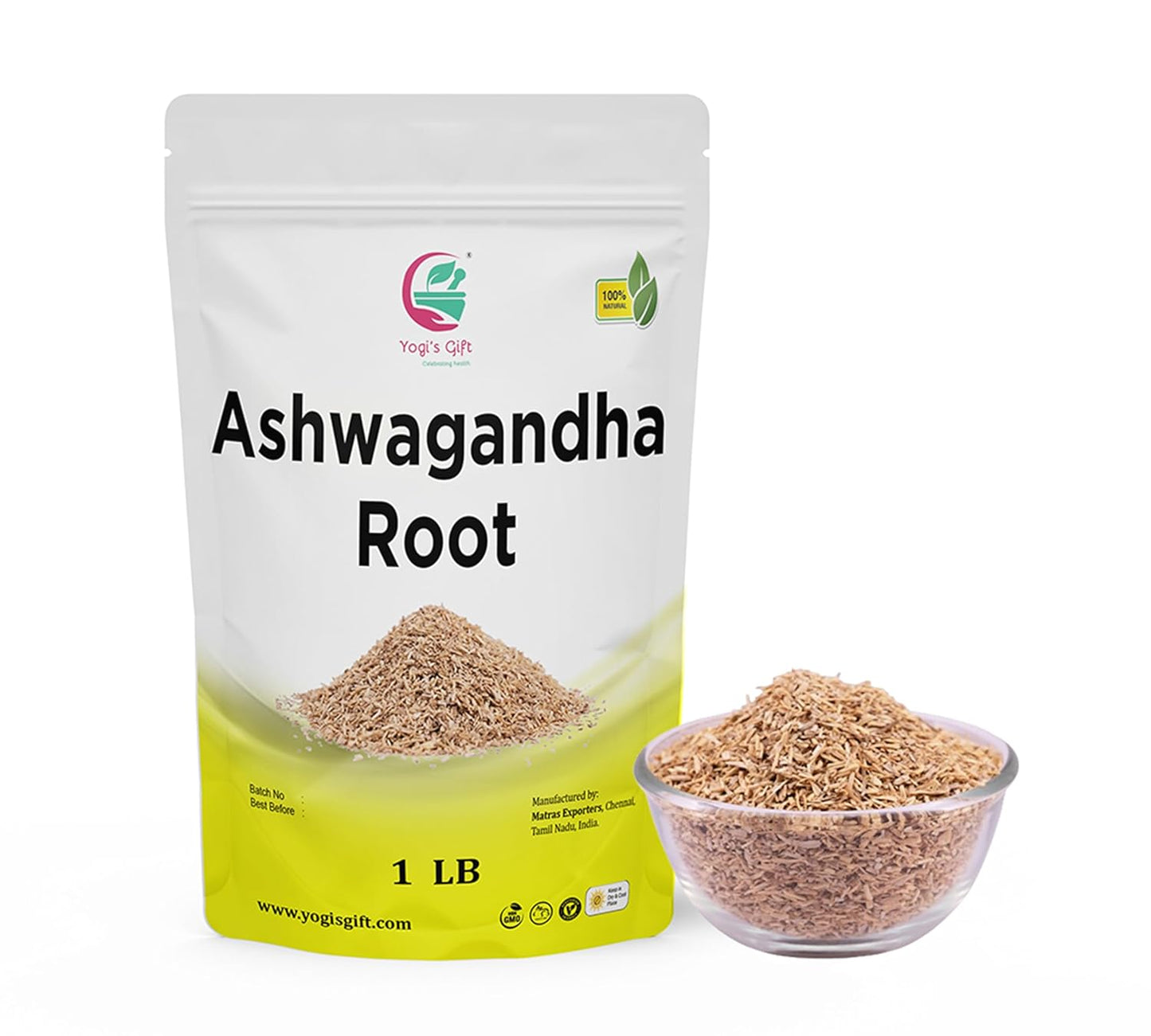 organic-ashwagandha-root-1lb---premium-dried-herb-for-tea-making---withania-somnifera-by-yogis-gift-1