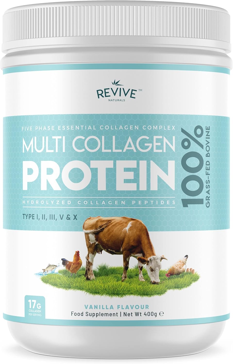 400g-vanilla-multi-collagen-protein-powder---unsweetened---5-types-of-collagen-peptides---grass-fed-bovine-marine-free-range-chicken---keto-friendly-1
