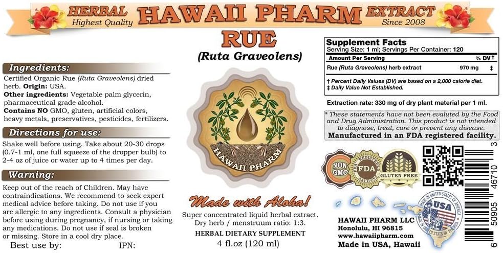 hawaiipharm-rue-liquid-extract-tincture---herbal-supplement-2-floz---made-in-usa-2