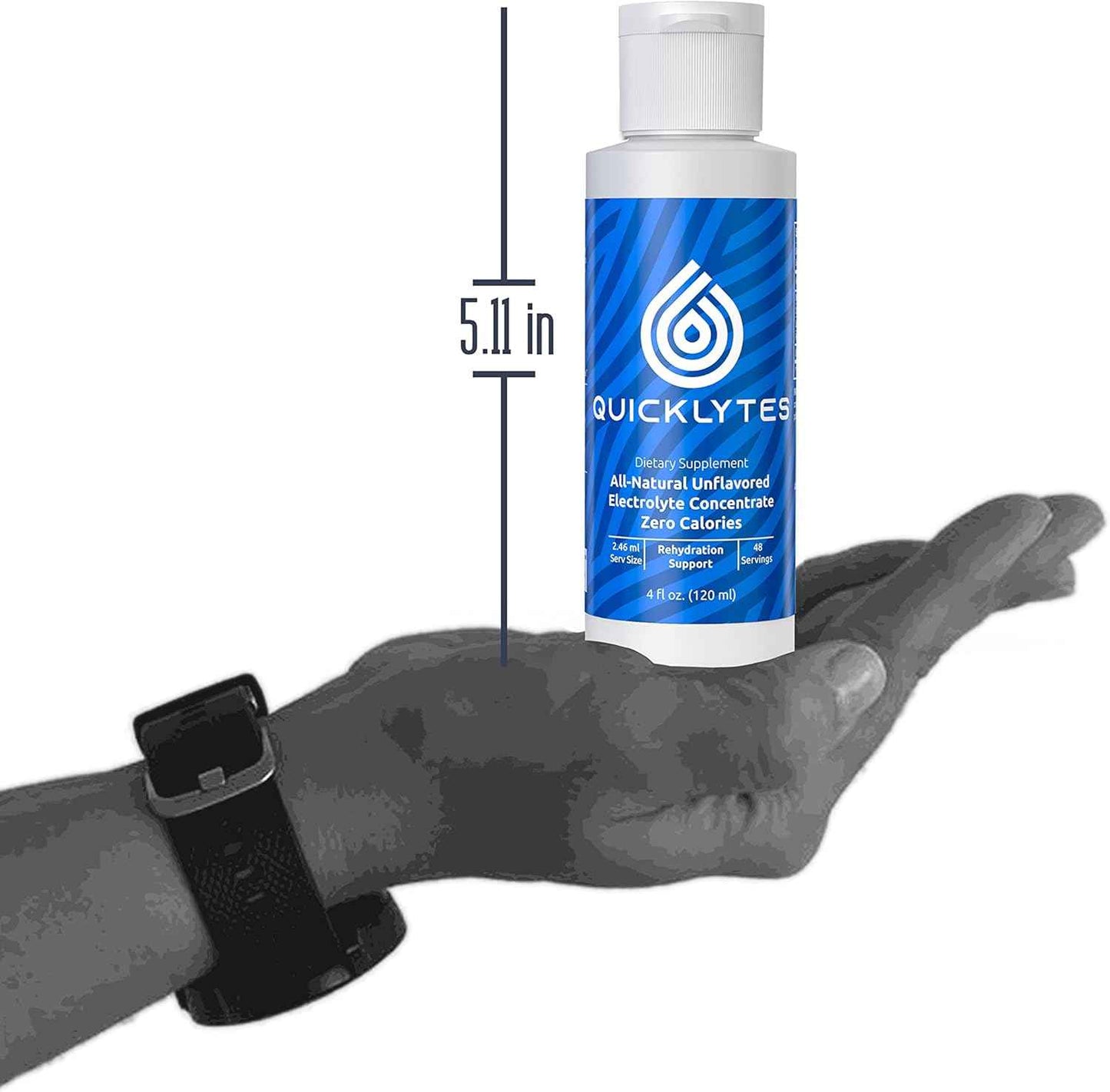 Rapid Hydration Electrolyte Supplement - No Calorie, No Sugar - Potassium, Magnesium, Sodium - Leg Cramp Relief - 48 Servings