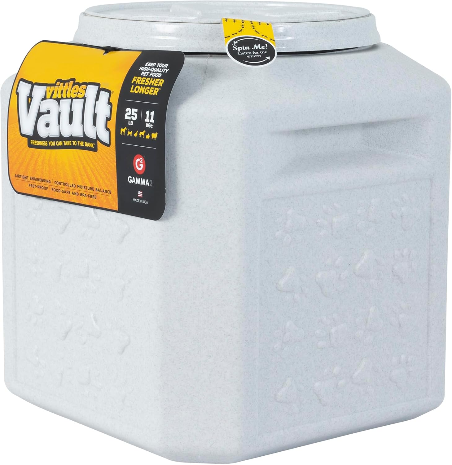gamma2-vittles-vault-dog-food-storage-container---25-lb-capacity---bpa-free---made-in-usa---pet-food-storage-bin-1