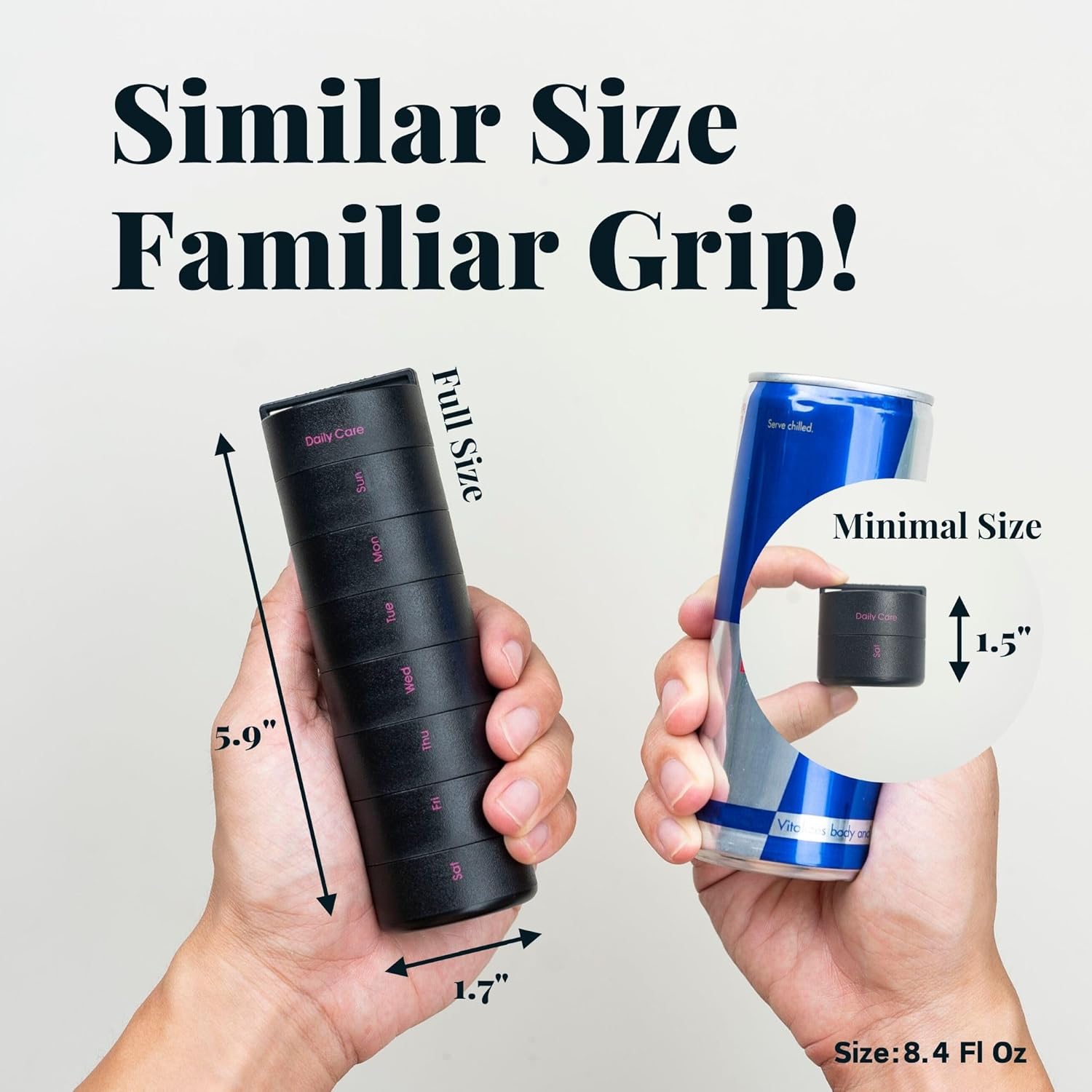 ankomn-travel-vitamin-organizer-stackable-daily-pill-case-with-quick-release-thread---airtight-once-a-day-vitamin-container---weekly-medicine-holder-black-4