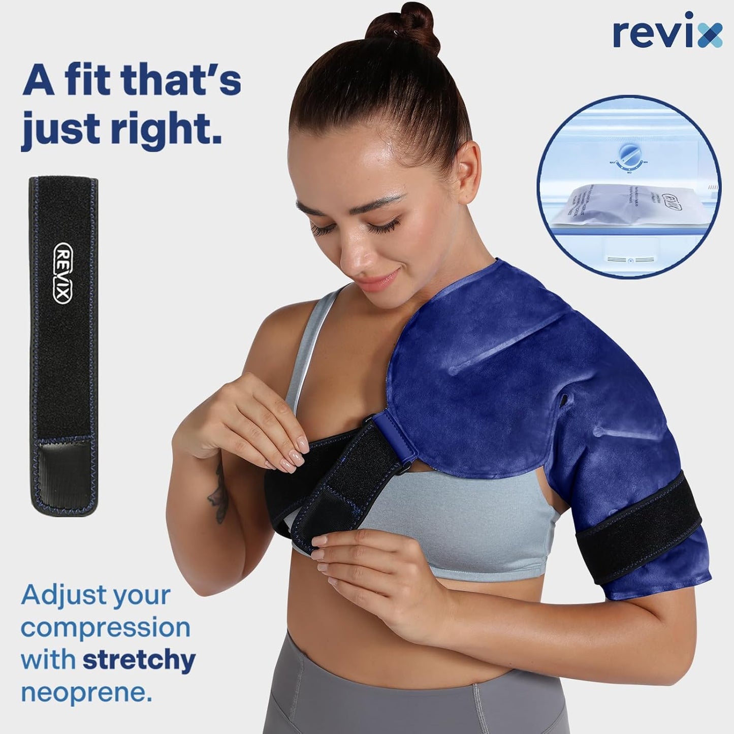 Shoulder Ice Pack for Rotator Cuff Cold Therapy - Reusable Gel Ice Packs for Injuries, Pain Relief, Bursitis, Swelling - Cold Compress Wrap for Shoulders - Espot.com.au
