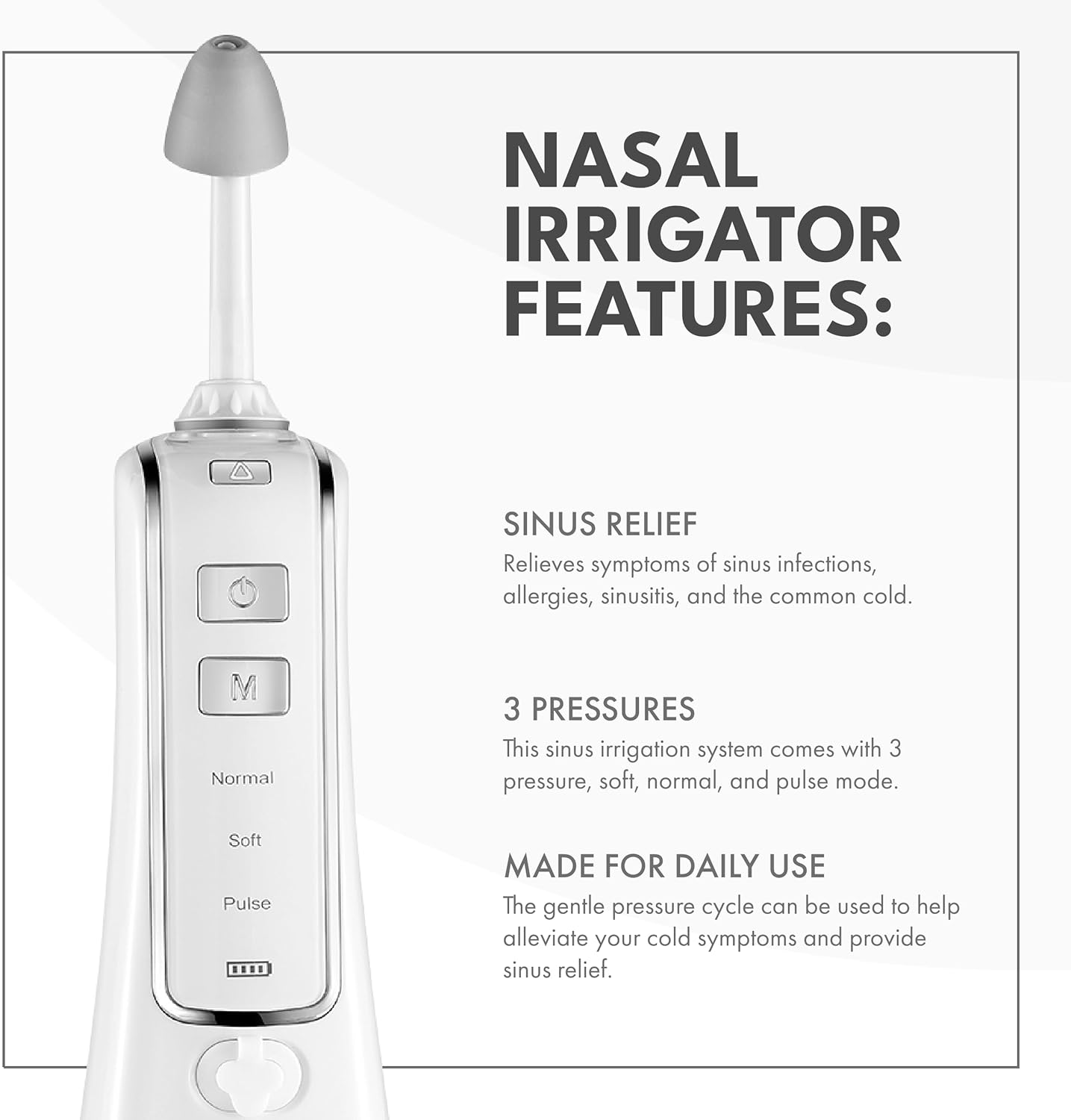 waterproof-nasal-irrigator-with-30-saline-packets-for-sinus-relief---nose-cleaner-aspirator-system---3-pressure-options---by-toilettree-products-3