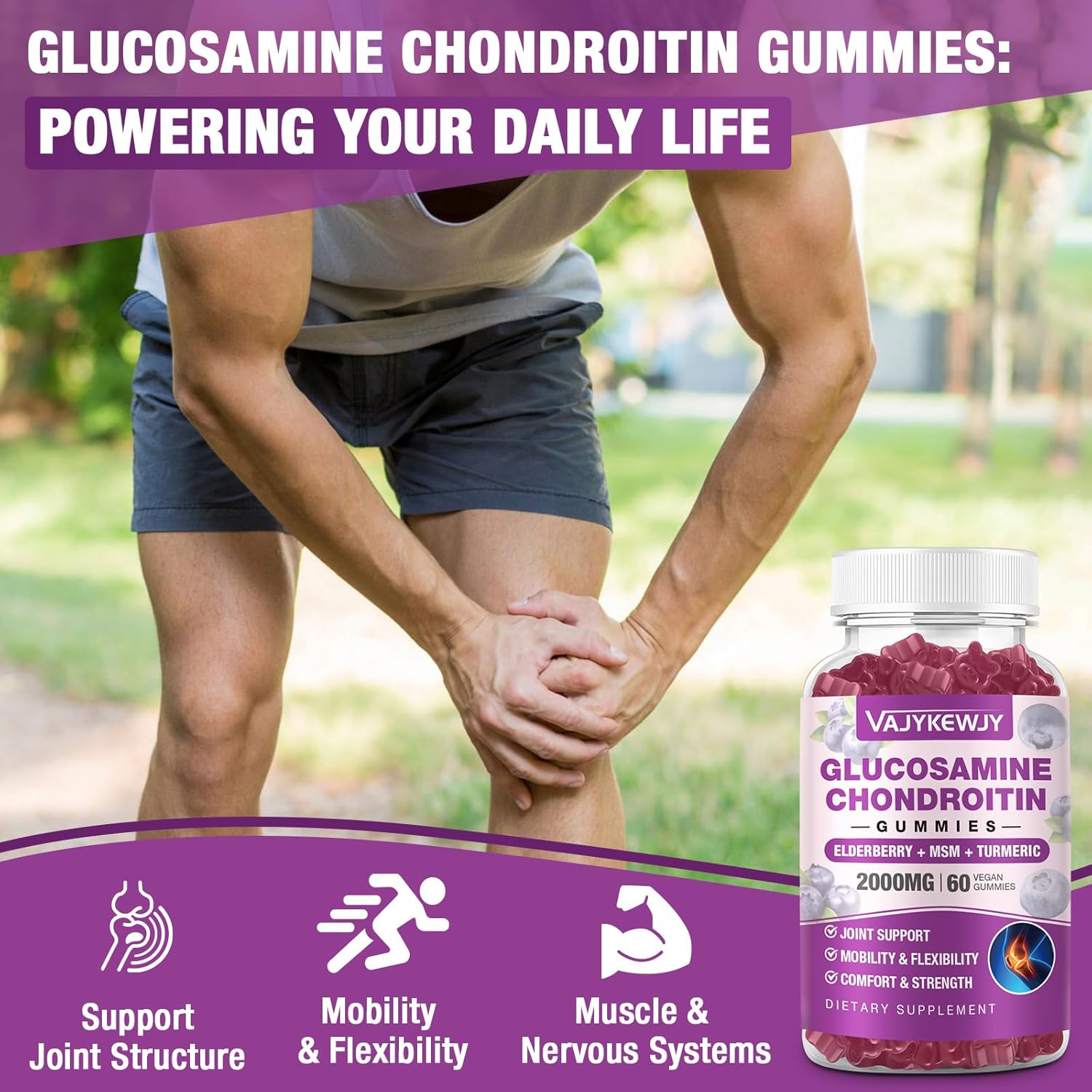 2-pack-glucosamine-chondroitin-gummies---2000mg-extra-strength-with-msm-turmeric---joint-support-supplement-for-antioxidant-immune-support---120-gummies-3