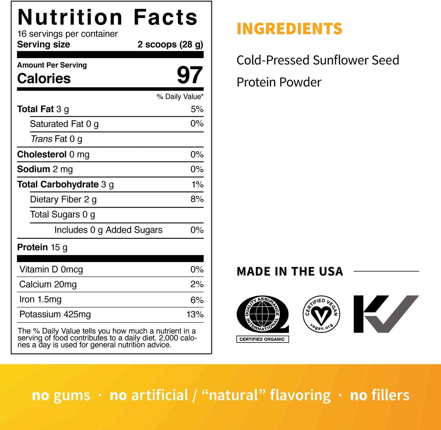 organic-sunflower-seed-protein-powder---plant-based-non-dairy-non-gmo-vegan-keto-friendly-drink-mix---15g-protein-1-lb-3