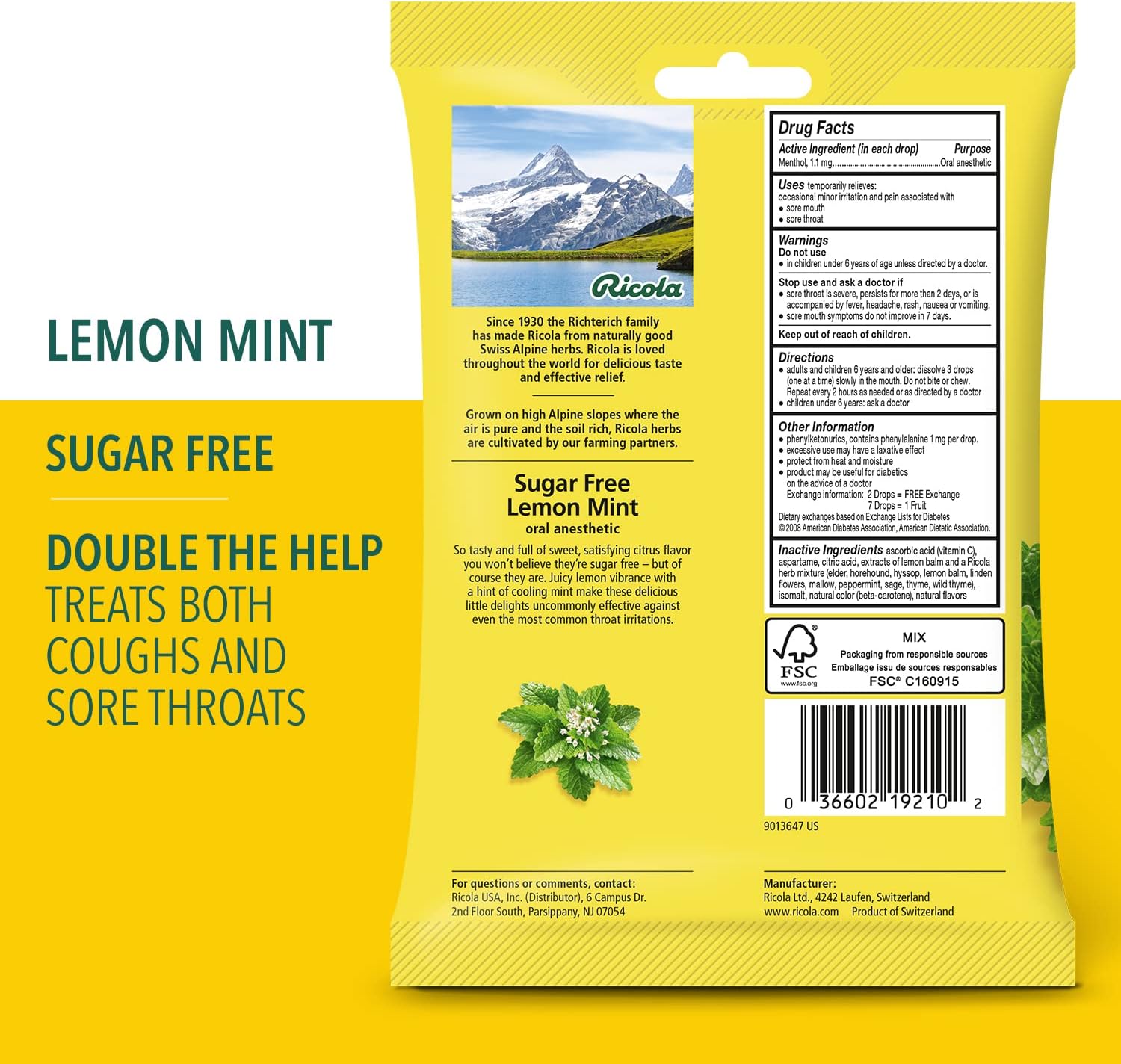 sugar-free-lemon-mint-ricola-herbal-cough-suppressant-throat-drops---19ct-bag-3