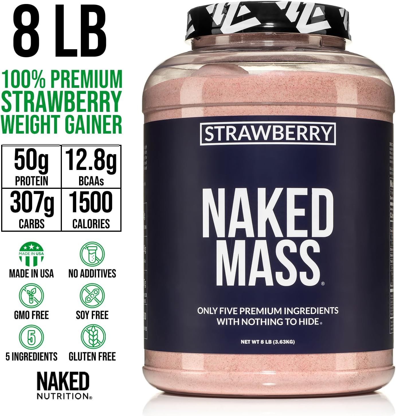 strawberry-weight-gainer-protein-powder---8lb-bulk-1500-calories-50g-protein-gmo-free-soy-free-by-naked-nutrition-3