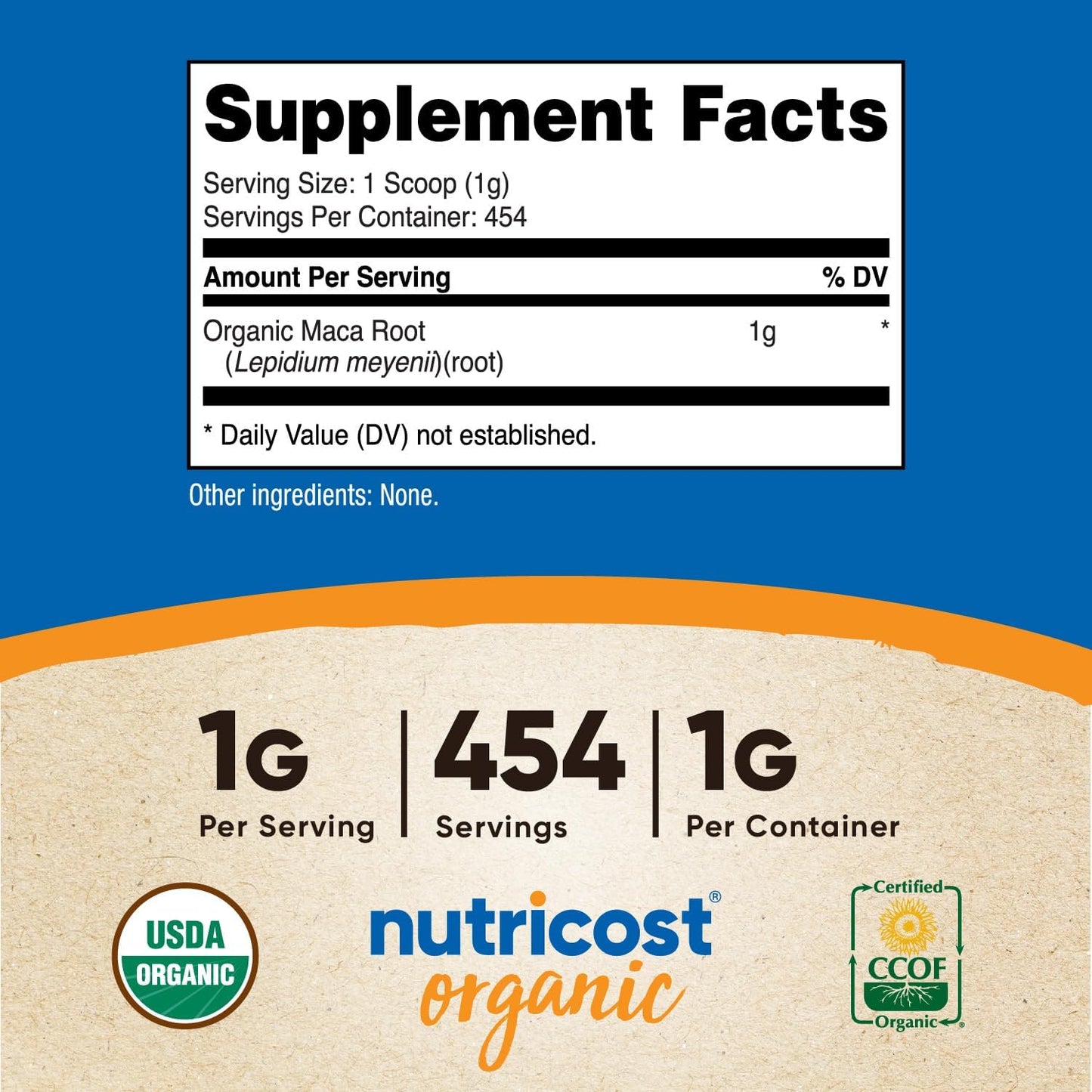 Organic Maca Root Powder - High-Quality Nutricost Superfood Supplement (1 LB) - Espot.com.au