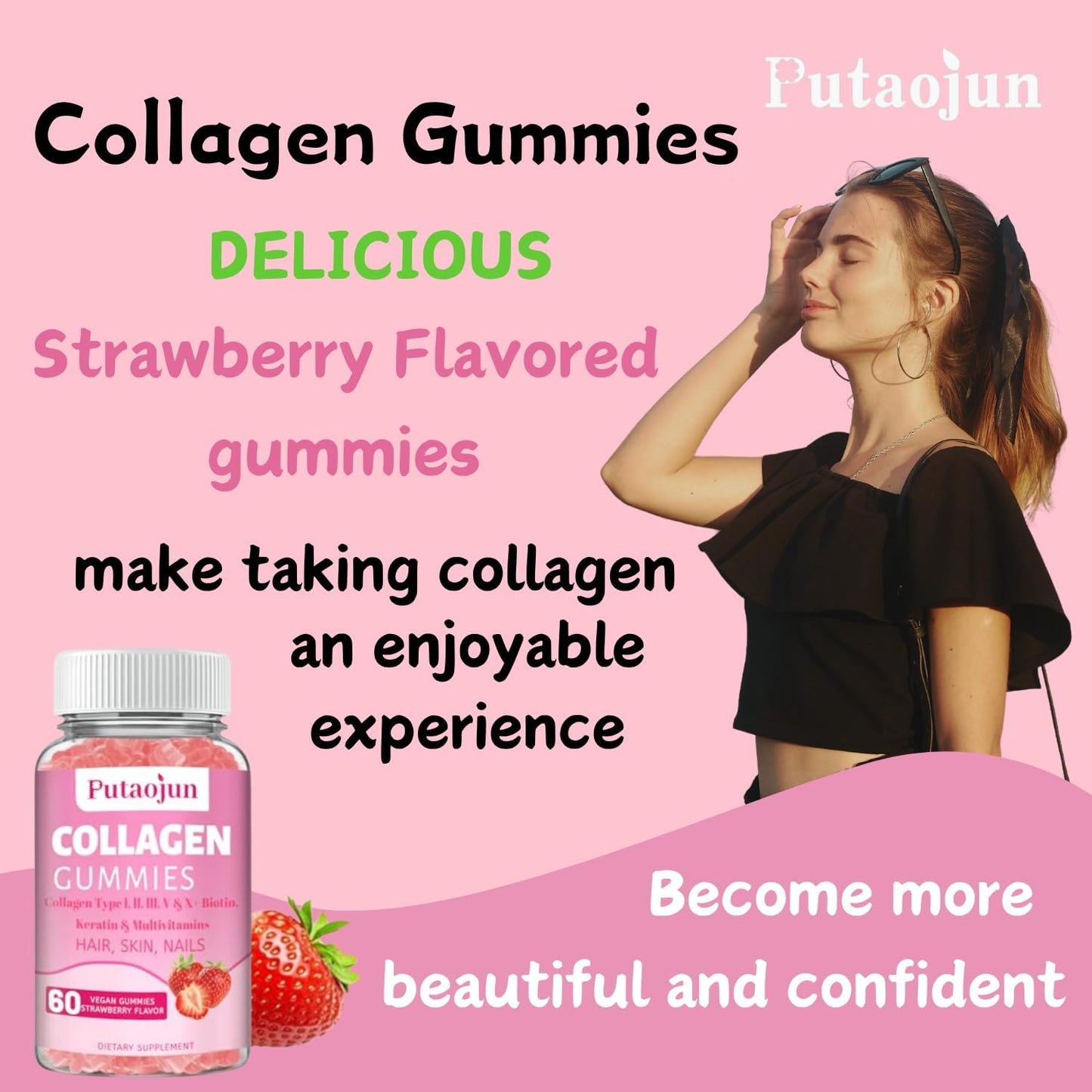 putaojun-collagen-gummies-for-hair-skin-nails---60-strawberry-flavored-gummies-with-biotin-collagen-vitamin-c-e-zinc-for-women-6