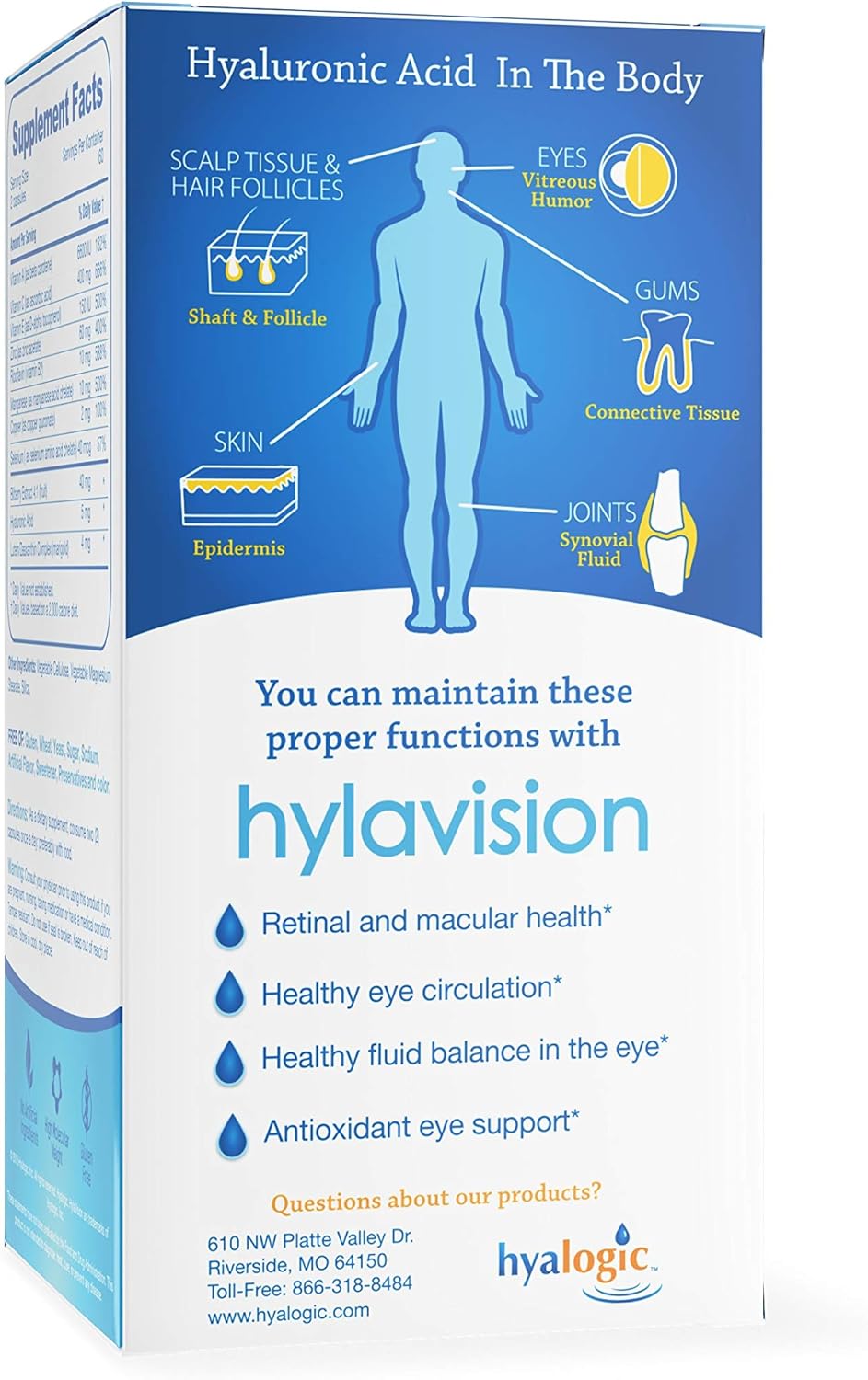 hyalogic-hylavision-eye-health-supplement-with-hyaluronic-acid-lutein-zeaxanthin-vitamins-a-c-e-zinc---120-capsules-to-soothe-tired-eyes-2