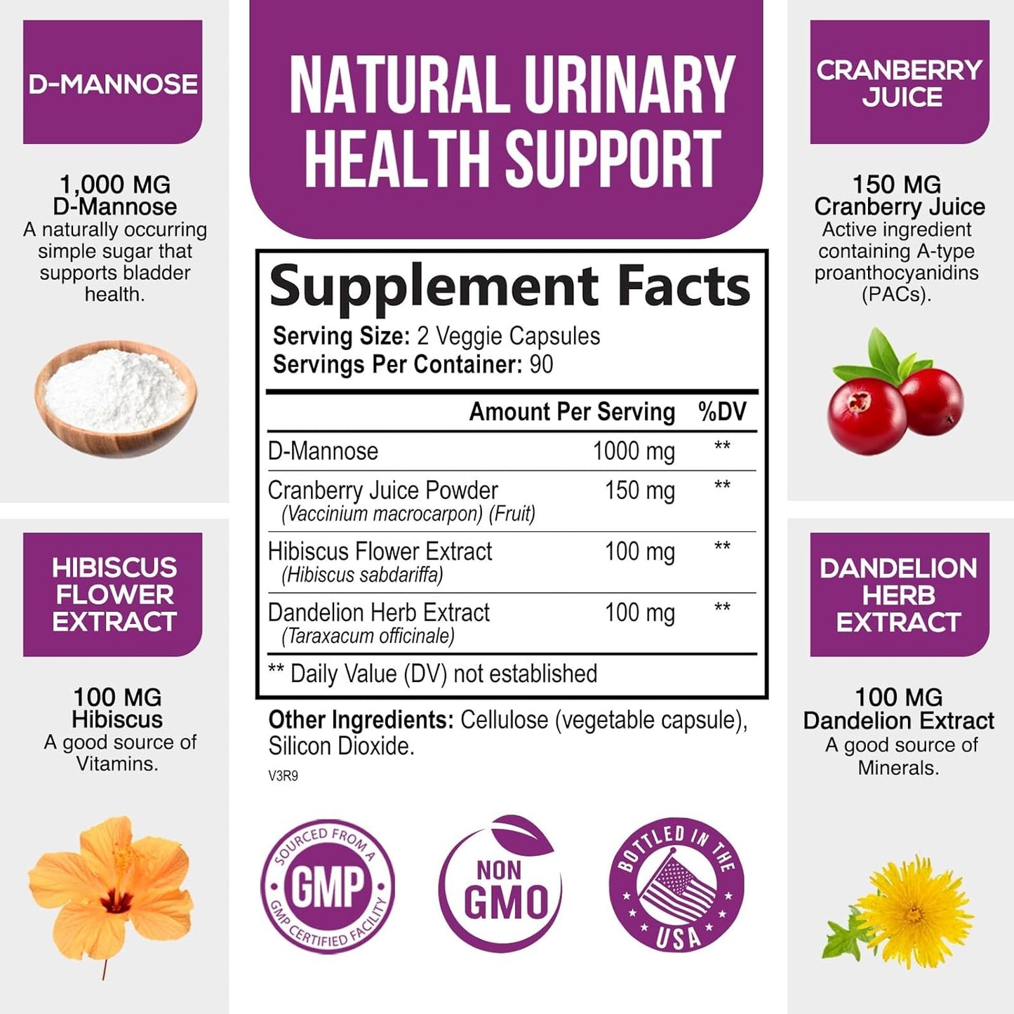 natural-d-mannose-cranberry-extract-1350mg-capsules---urinary-tract-health-support-for-women-men---flush-impurities-in-bladder---non-gmo-vegan---180-count-2