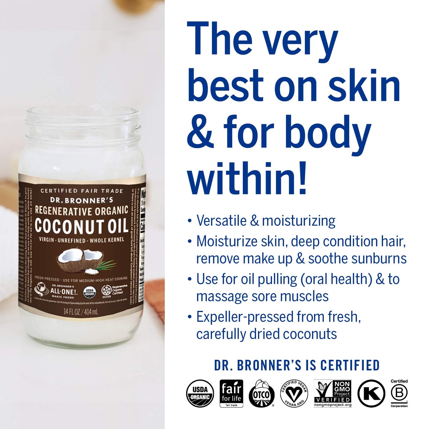 organic-virgin-coconut-oil-whole-kernel-30-oz---unrefined-fresh-pressed-for-cooking-baking-hair-body---fair-trade-vegan-non-gmo---rich-nutty-flavor-4