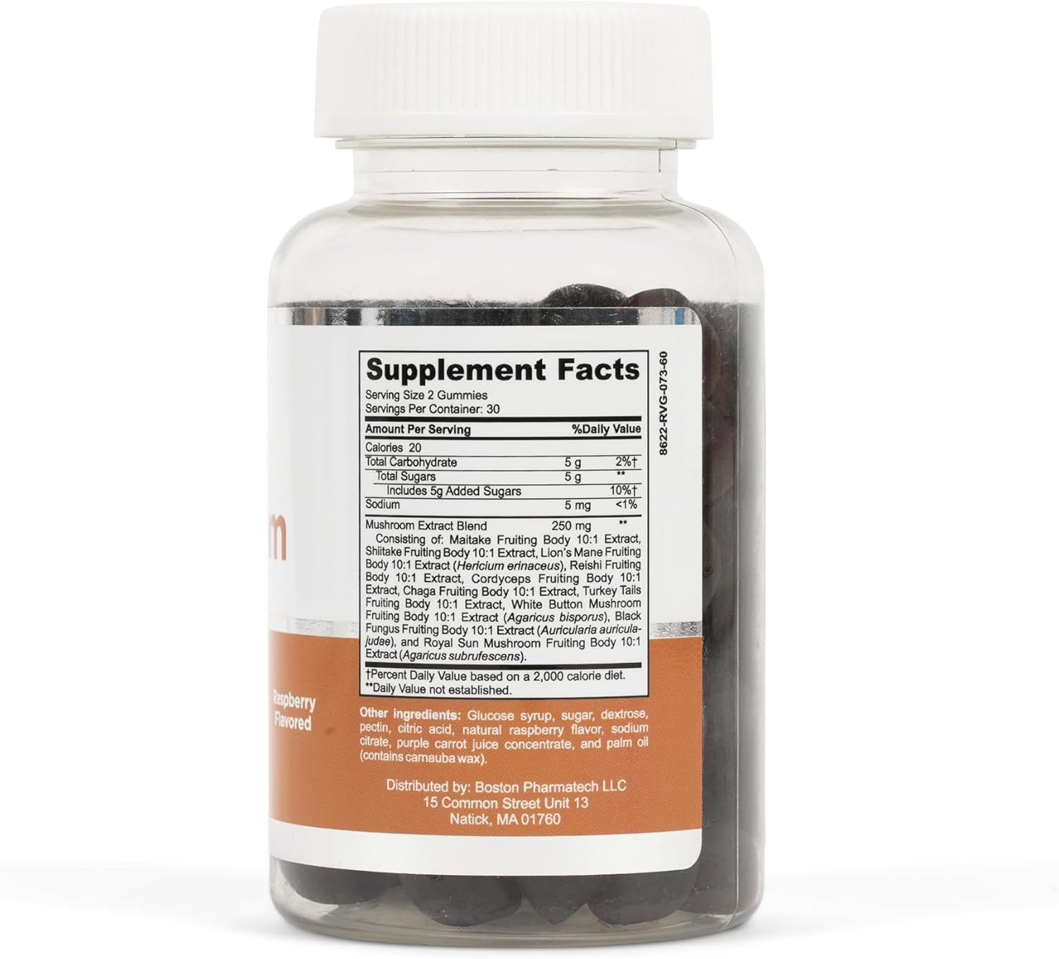 organic-raspberry-mushroom-complex-gummies---10-in-1-extract-for-brain-health-immune-support---non-gmo-halal-vegan---60-chewymins-2