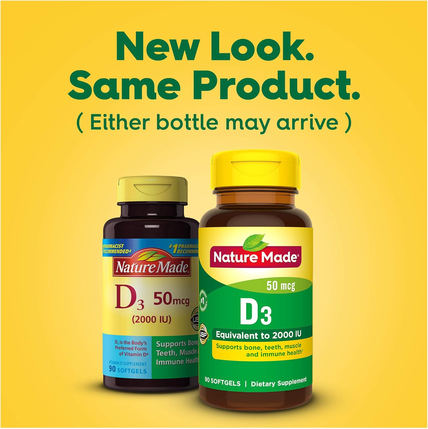 Vitamin D3 2000 IU Softgels for Bone, Teeth, Muscle & Immune Health - 90 Day Supply - Espot.com.au
