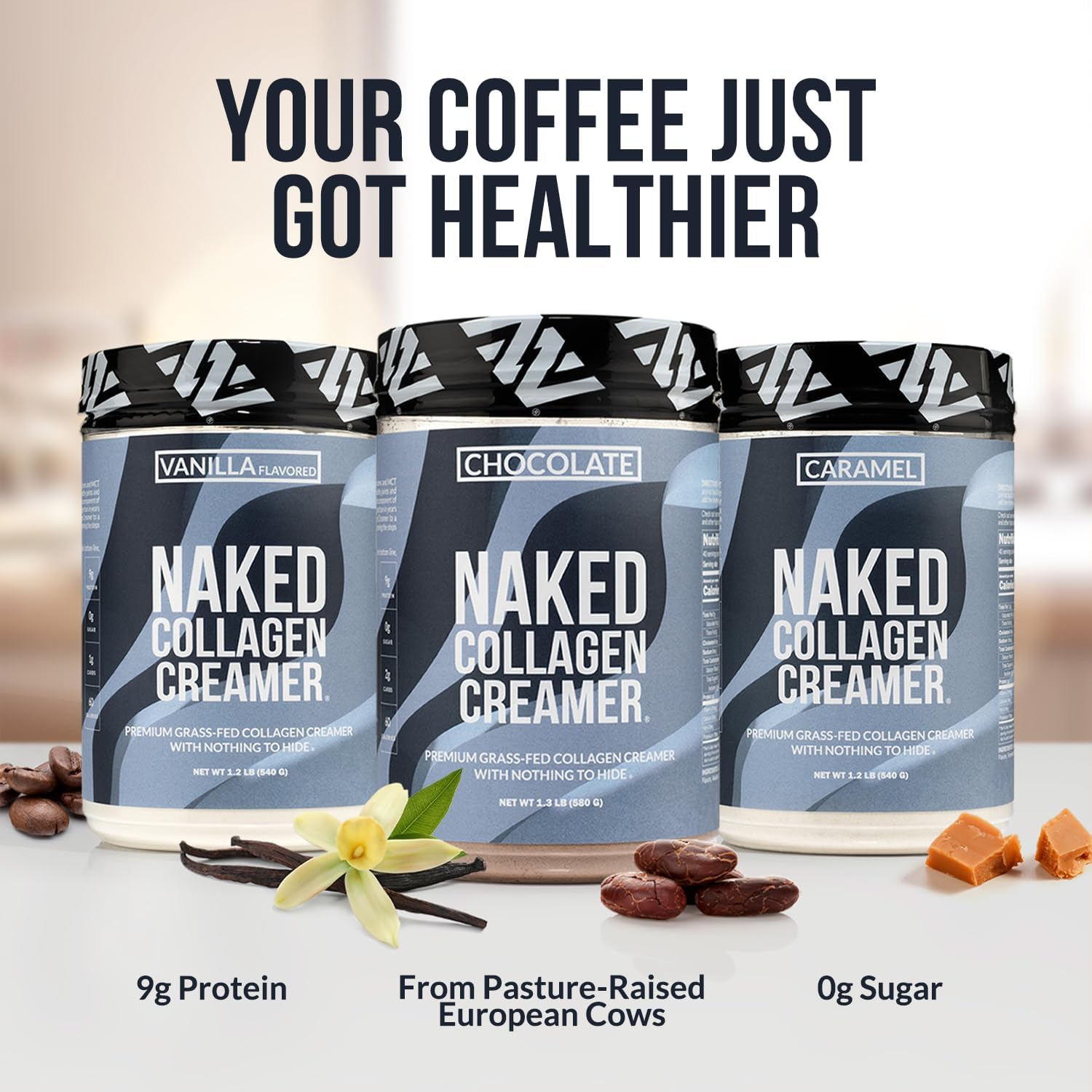 Vanilla Collagen Coffee Creamer - Dairy-Free & Gluten-Free - Supports Hair, Skin, Nails - 40 Servings - Espot.com.au