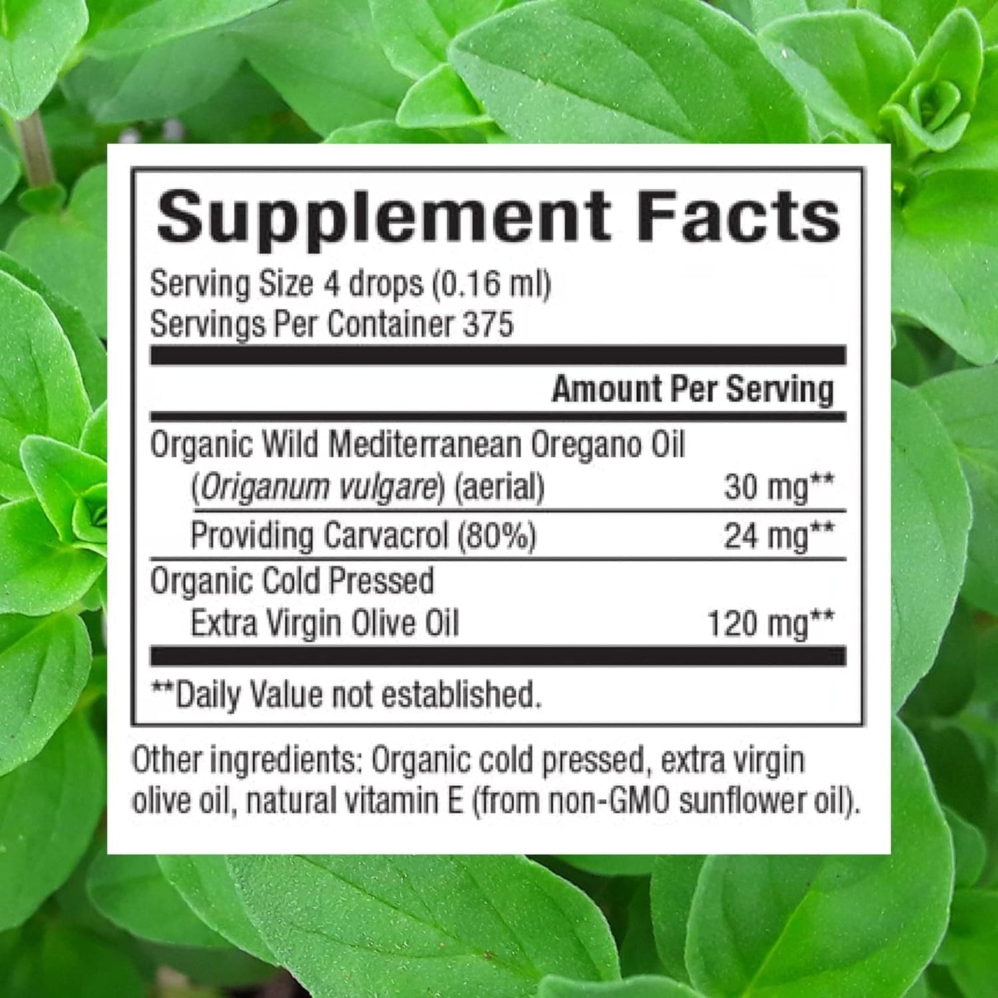 Certified Organic Oil of Oregano - Herbal Immune Support Supplement, Vegan, Non-GMO (2 Oz) by Natural Factors - Espot.com.au