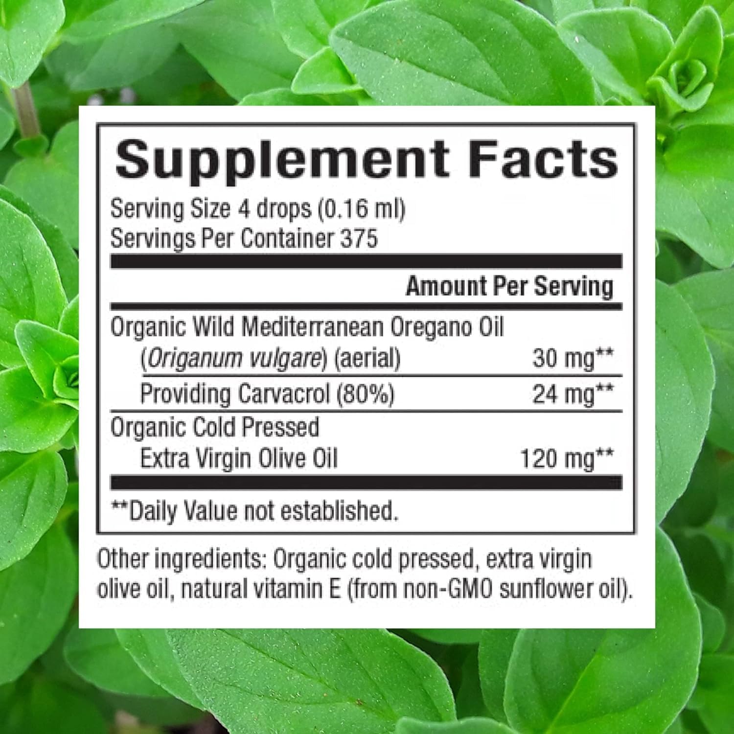 Certified Organic Oil of Oregano - Herbal Immune Support Supplement, Vegan, Non-GMO (2 Oz) by Natural Factors - Espot.com.au