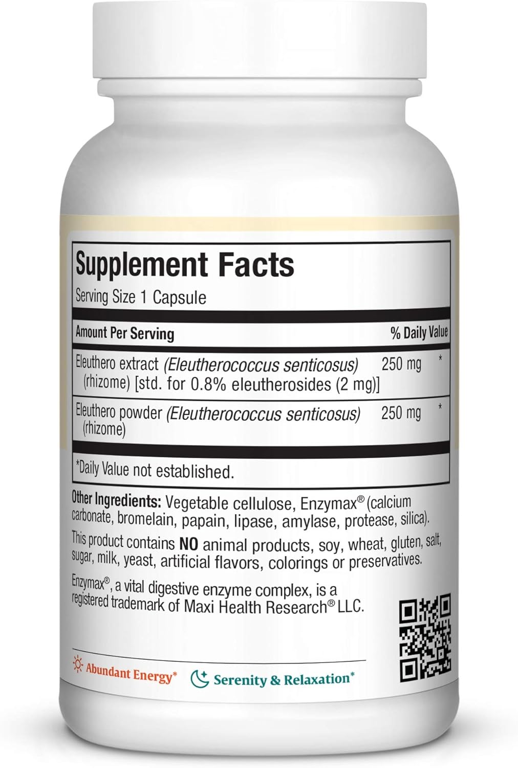 maxi-health-eleuthero-capsules---high-eleutherosides---stress-relief-energy-boost---60-kosher-caps---natural-formula-2