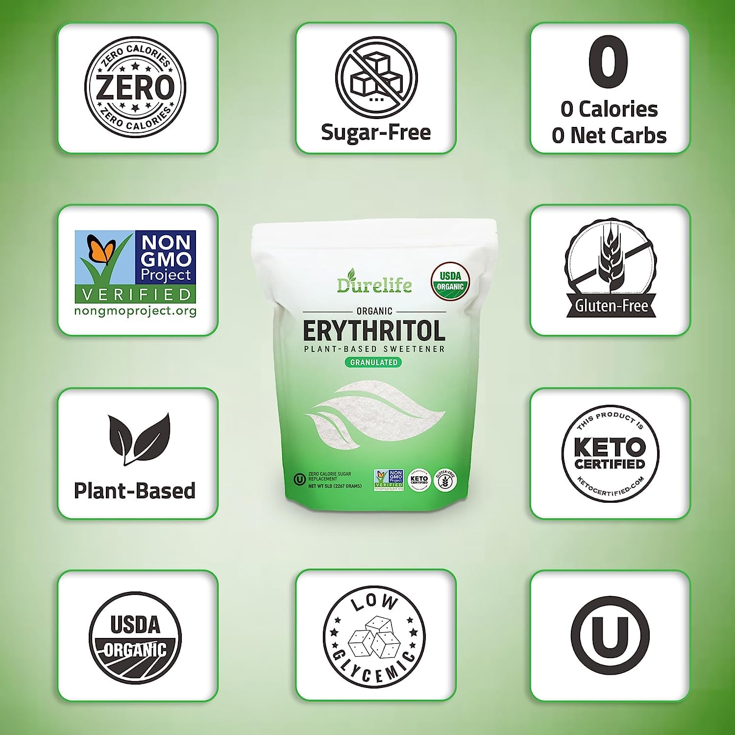 5-lb-durelife-usda-organic-erythritol-sweetener---non-gmo-keto-certified-zero-calorie-plant-based-sugar-alternative-with-no-after-taste---kosher-compliant-6