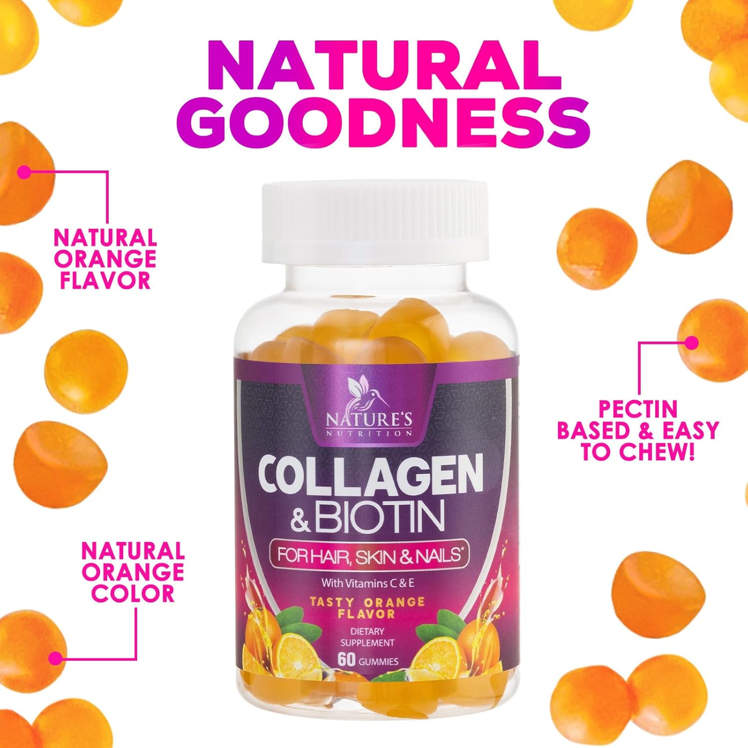 hydrolyzed-collagen-gummies-with-biotin-vitamin-c-zinc---hair-skin-nail-growth-support---women-men---60-count-gluten-free-non-gmo-7