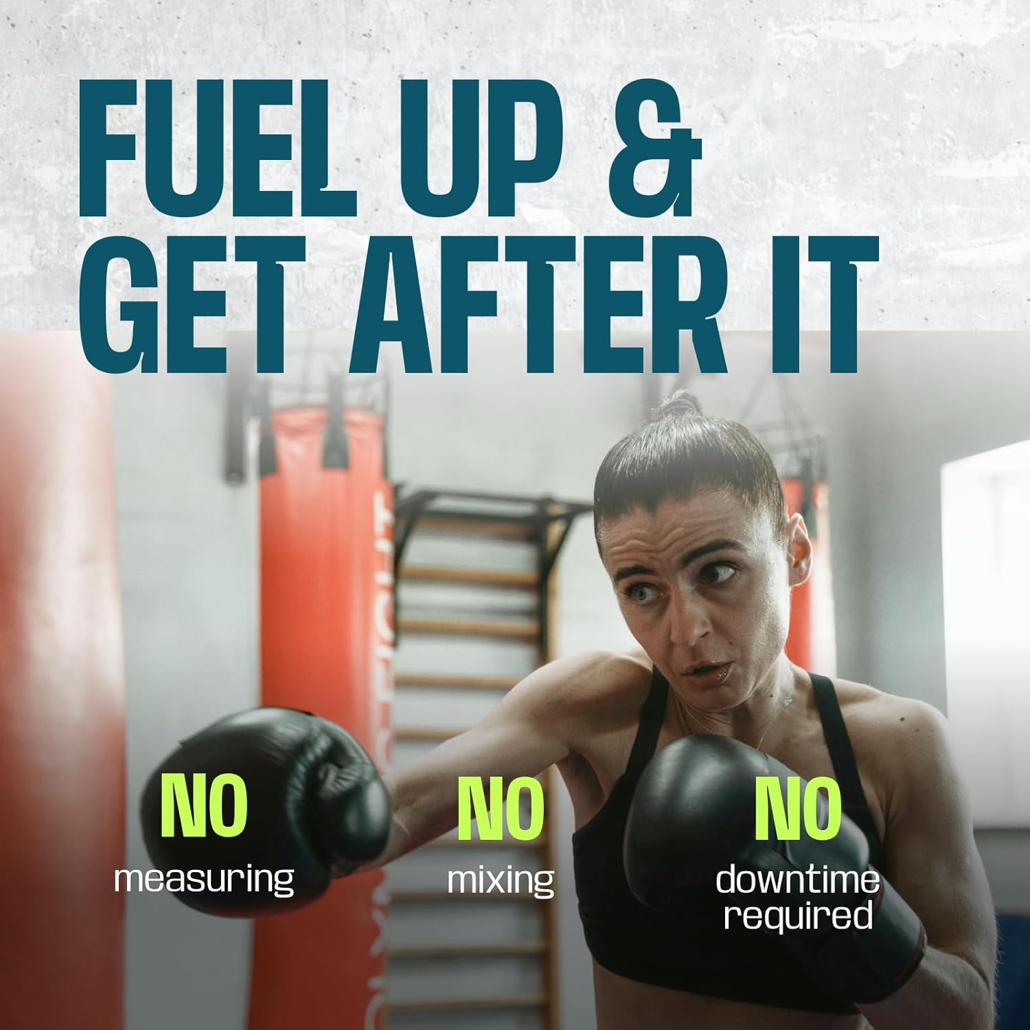 Ultra Pre Workout Energy Gel Shots with Beta Alanine, Electrolytes, Protein, Collagen - Berry Flavor, 24 Pack - Espot.com.au