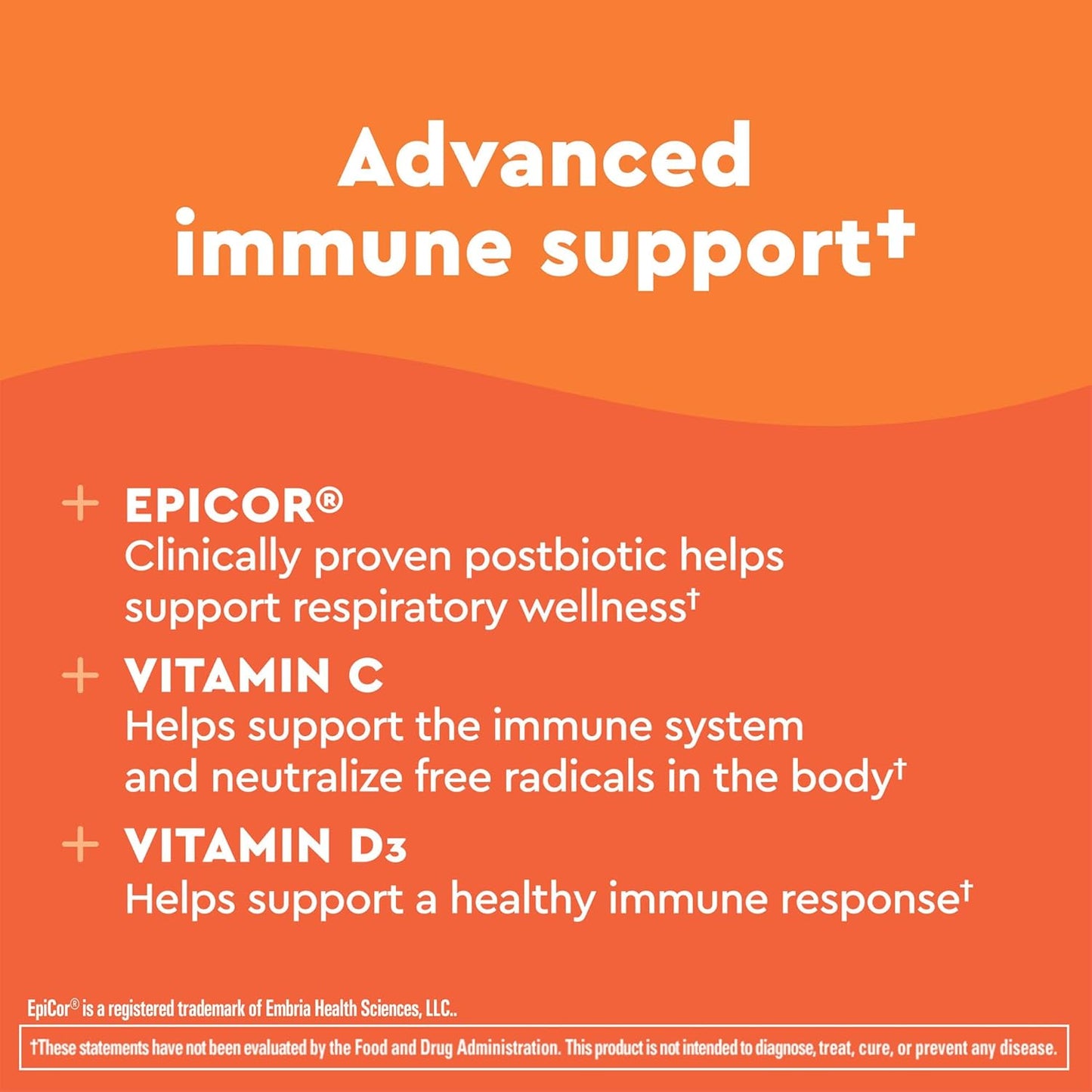 Nature Made Wellblends Immune & Respiratory Support Supplement with EpiCor Postbiotic, Vitamin C, and D3 - 50 Vegetarian Capsules - Espot.com.au