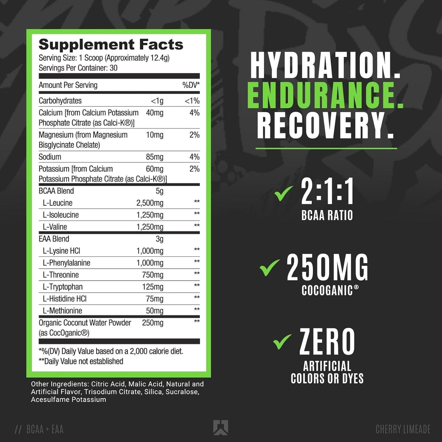 ryse-core-series-bcaaeaa-supplement---recover-hydrate-build---5g-bcaas-3g-eaas---30-servings---cherry-limeade-flavor-2