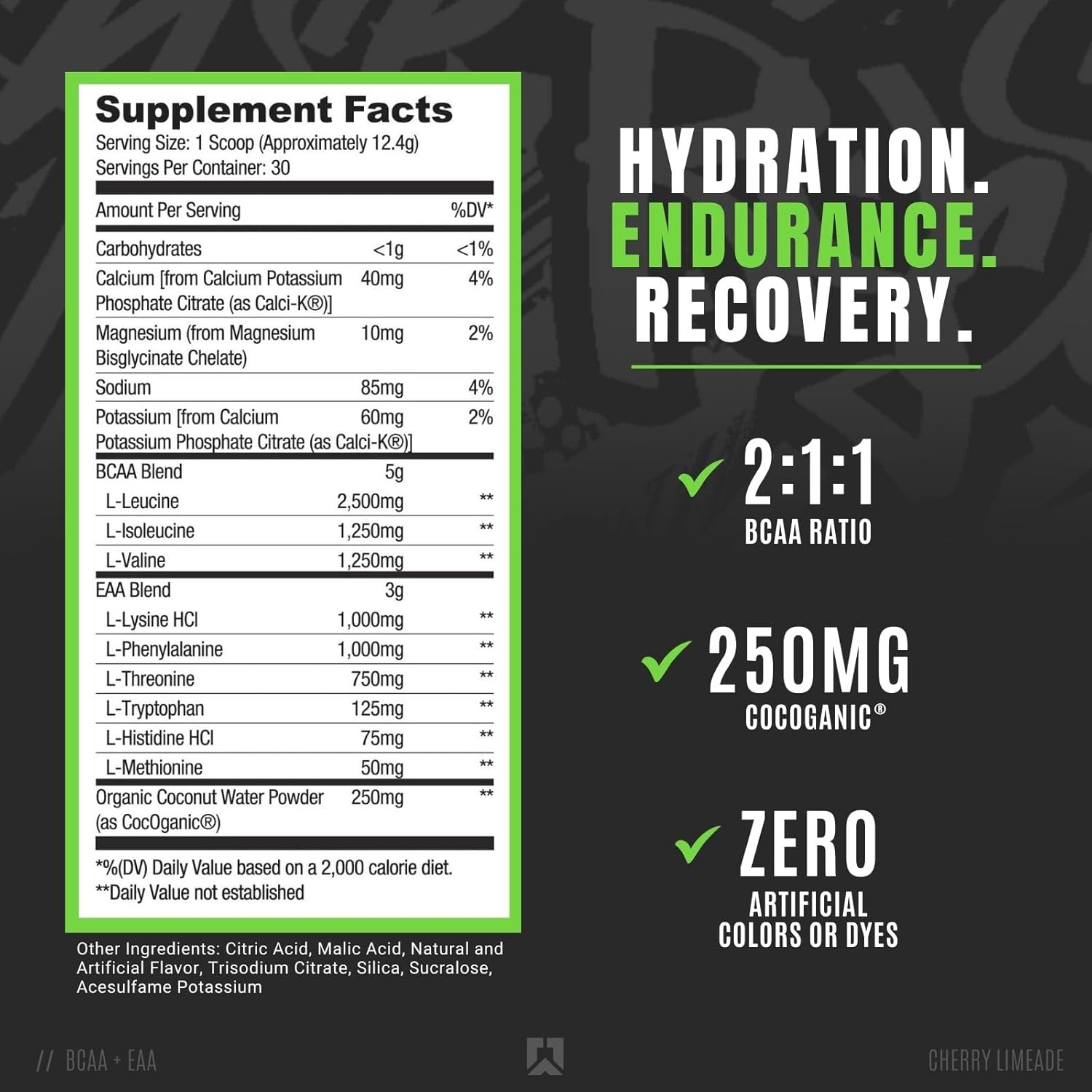ryse-core-series-bcaaeaa-supplement---recover-hydrate-build---5g-bcaas-3g-eaas---30-servings---cherry-limeade-flavor-2