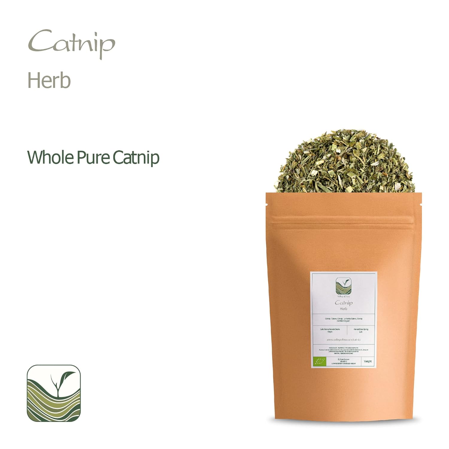 organic-valley-catnip-tea-leaves---premium-dried-catnip-herb-for-cats---nepeta-cataria-catnip-leaf---natural-catmint-for-feline-enjoyment-4